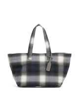 Les Visionnaires Alba Check Essential Tote bag check navy