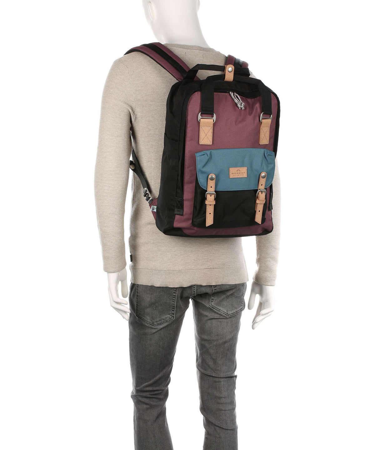 Doughnut Reborn Macaroon Large Backpack black
