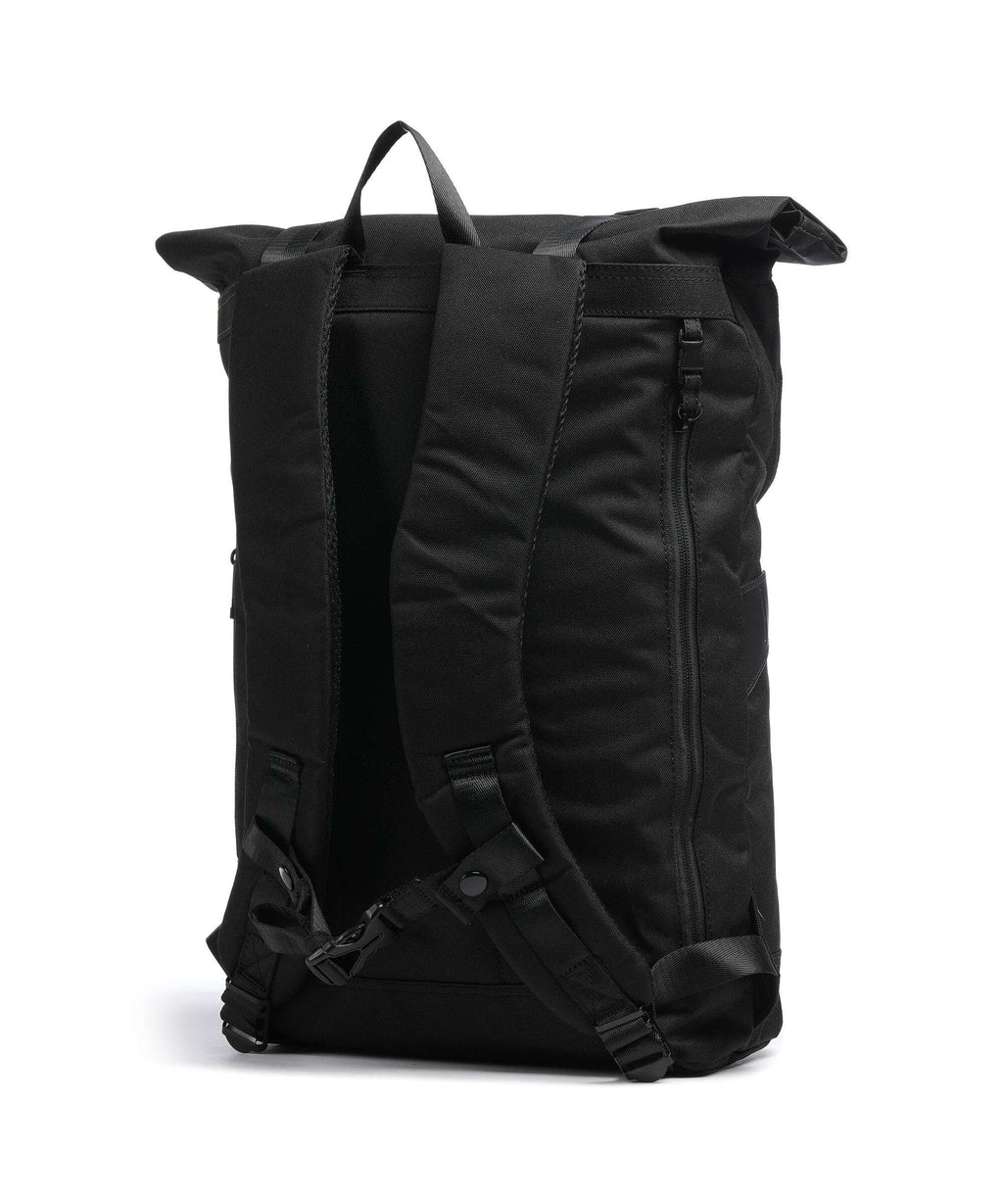 Doughnut Glossy Blocking Christopher Rolltop backpack black