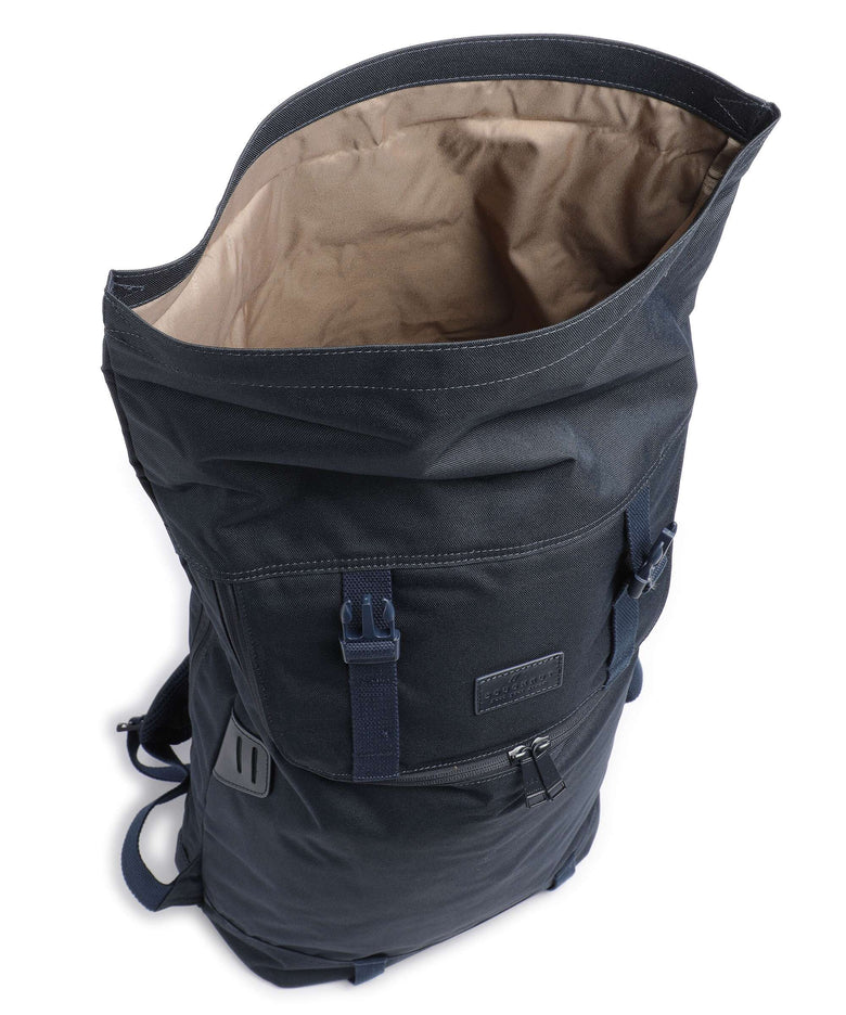 Doughnut Glossy Blocking Christopher Rolltop backpack navy