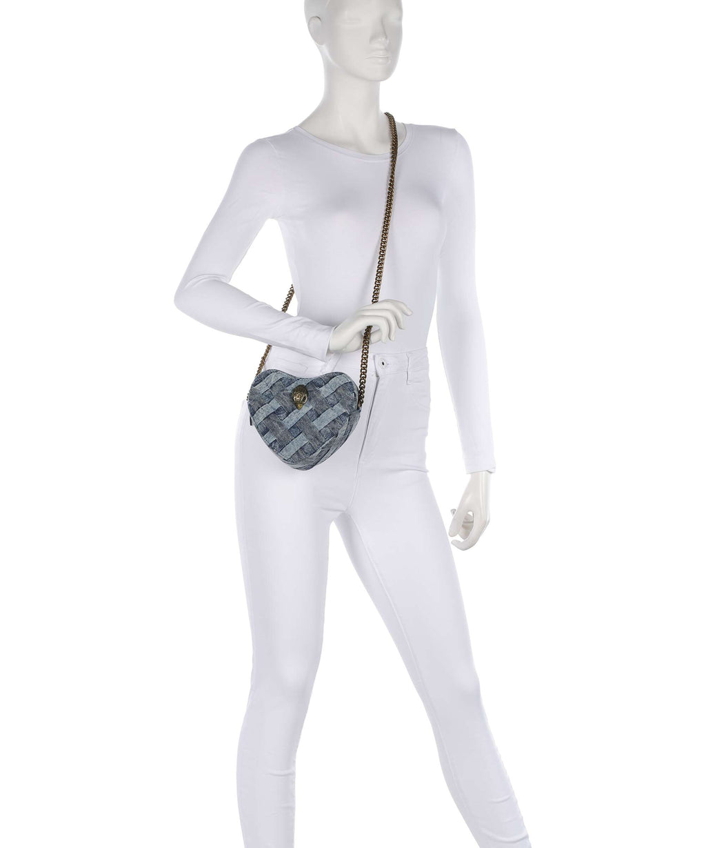 Kurt Geiger Kensington Heart Crossbody bag denim