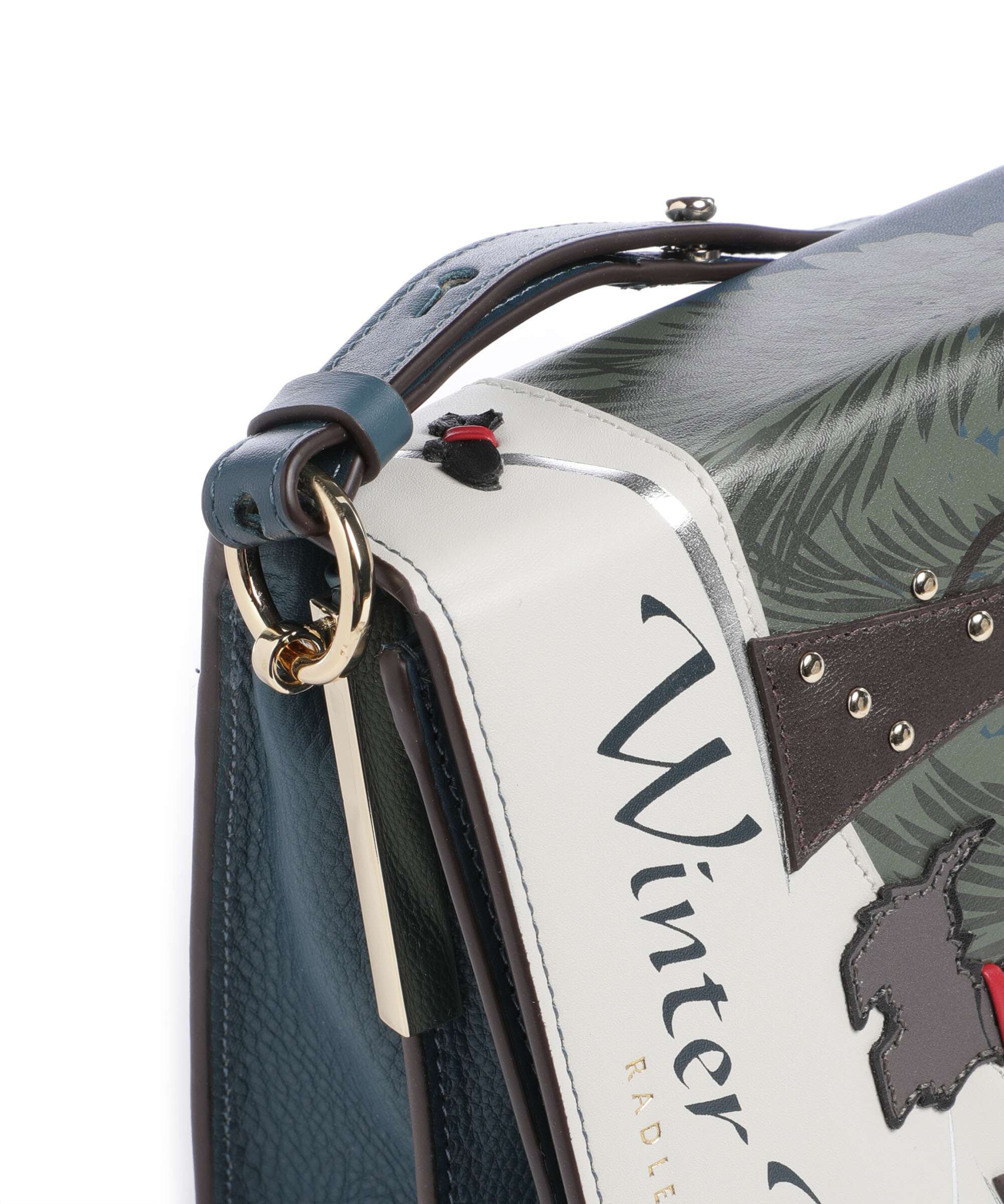 Radley London Book Street Winter Tales Crossbody bag teal