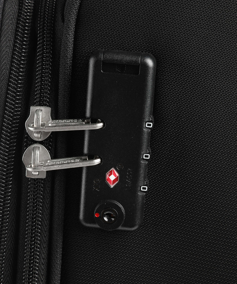 American Tourister Crosstrack Spinner (4 wheels) black/grey