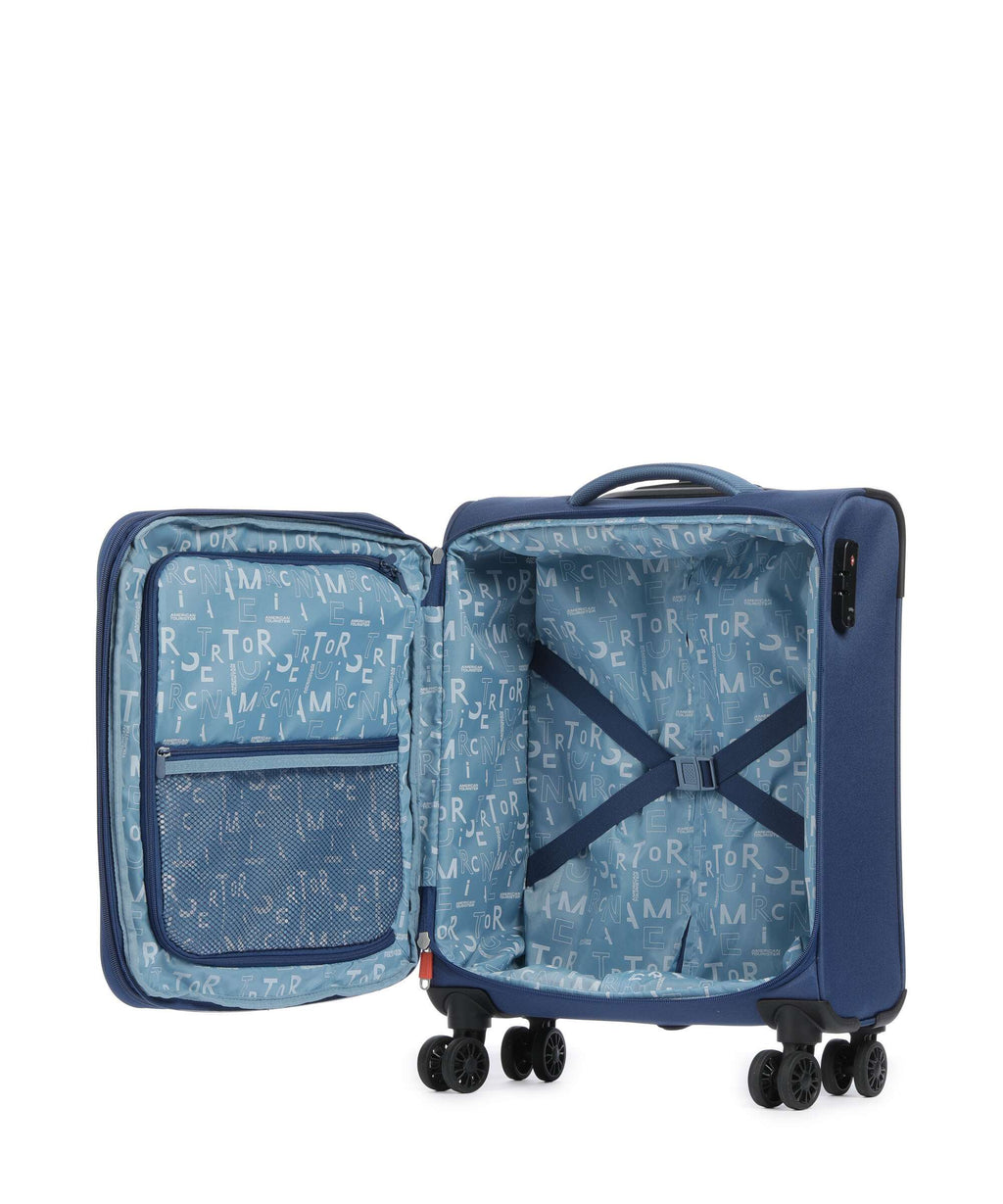 American Tourister Pulsonic Spinner (4 wheels) combat navy