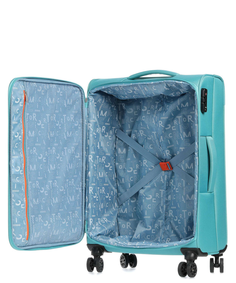 American Tourister Sea Seeker Spinner (4 wheels) aqua green