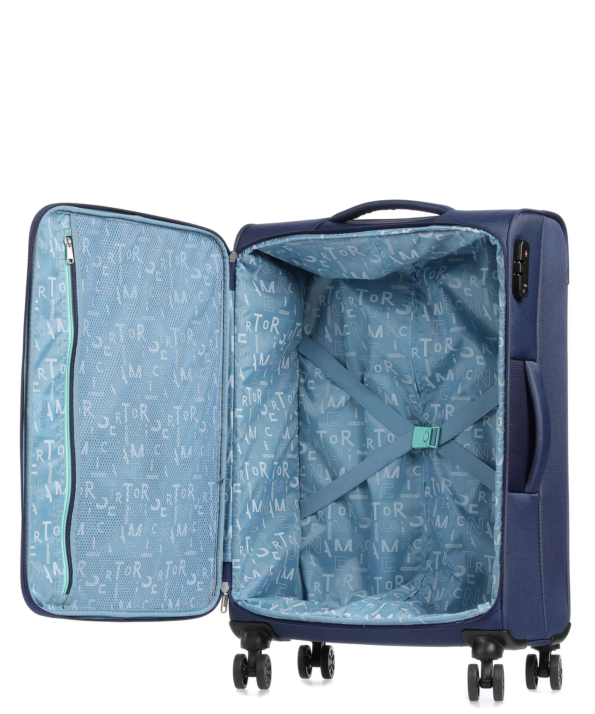 American Tourister Sea Seeker Spinner (4 wheels) combat navy