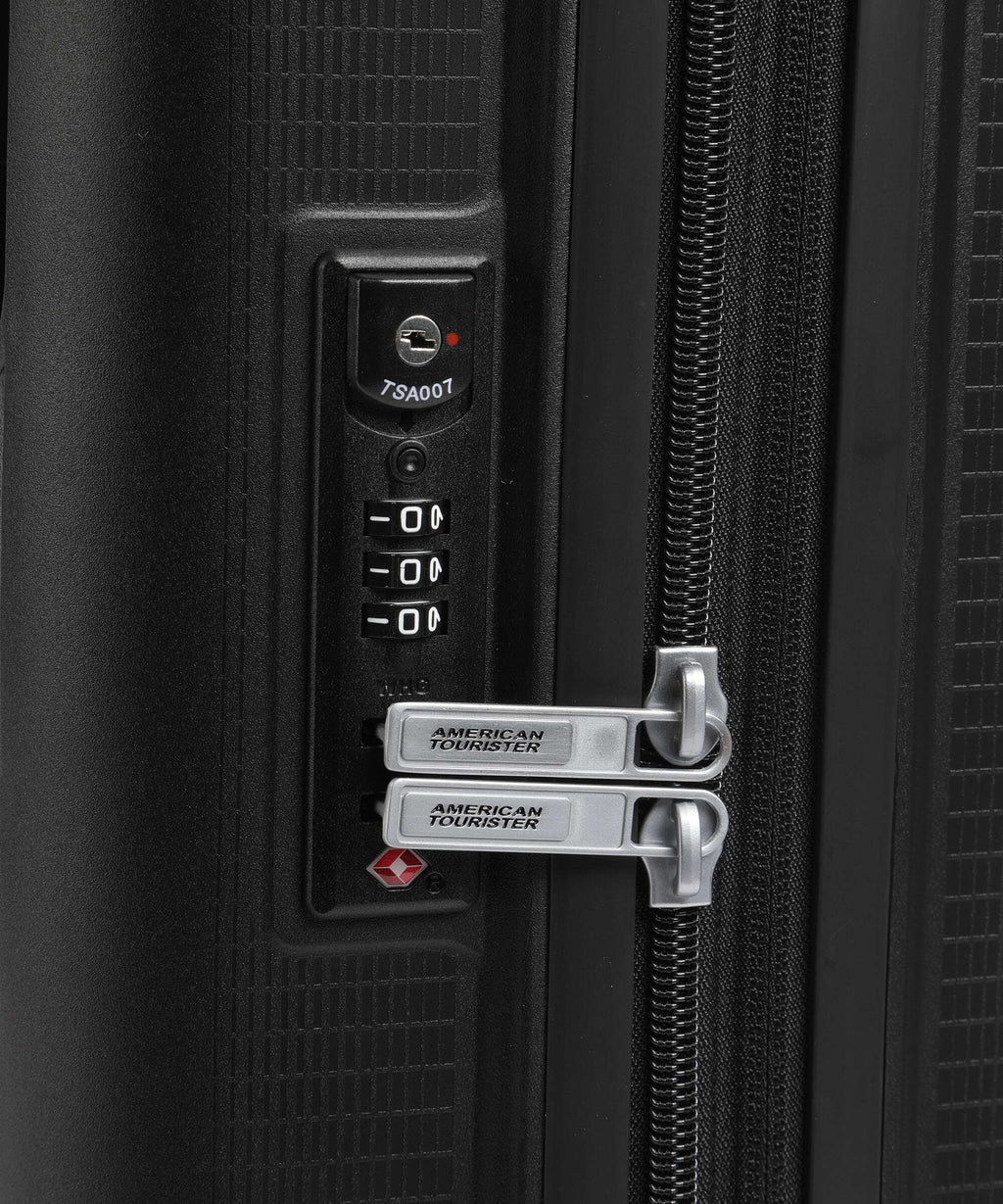 American Tourister Aerostep Spinner (4 wheels) black
