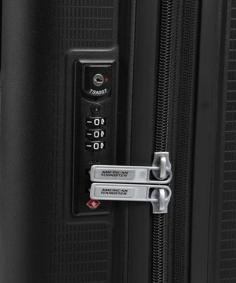 American Tourister Aerostep Spinner (4 wheels) black