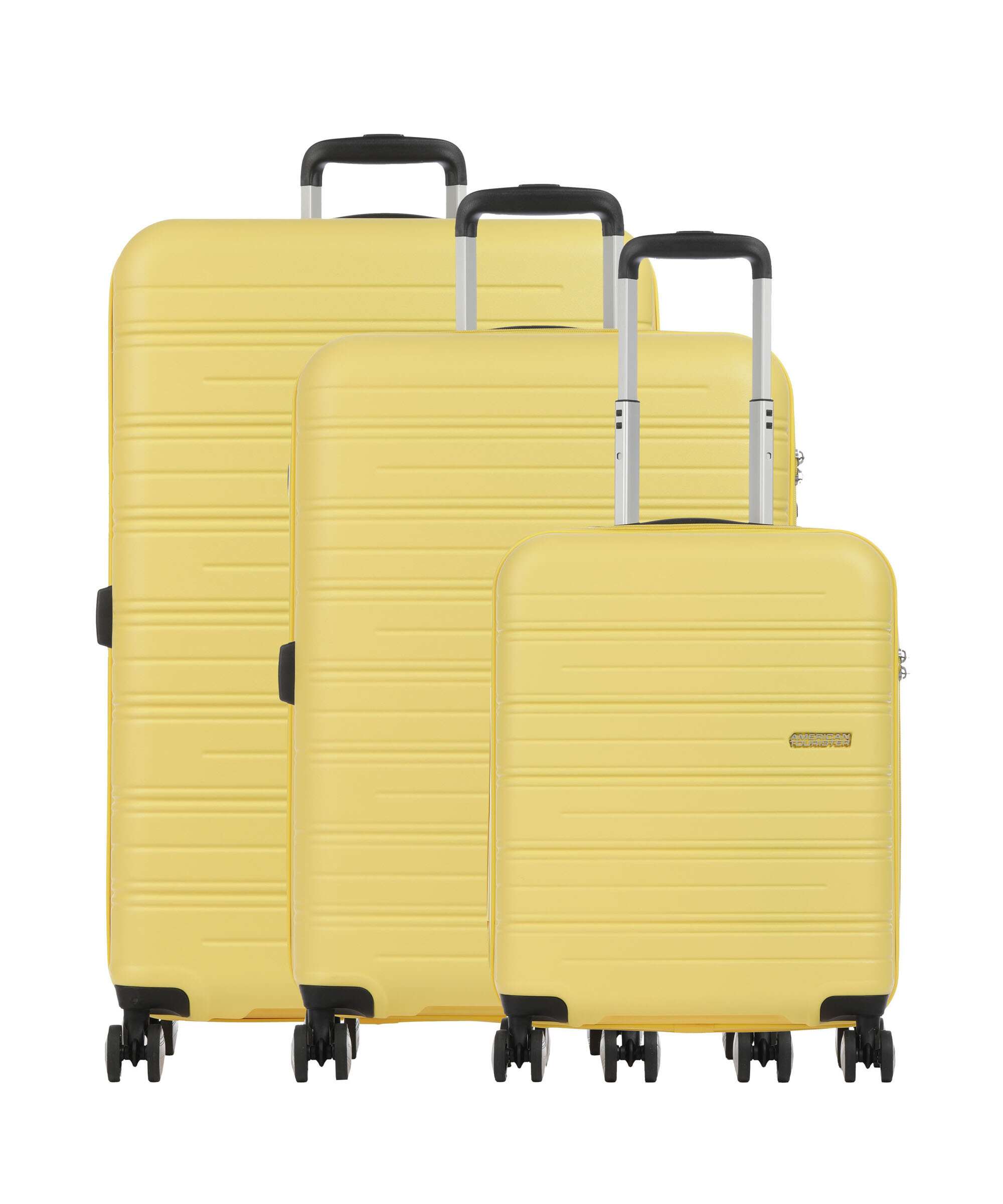 American Tourister High Turn Suitcase set (4 wheels) matt yellow