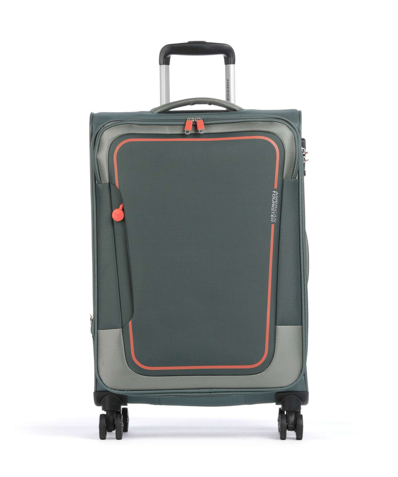 American Tourister Pulsonic Spinner (4 wheels) dark forest