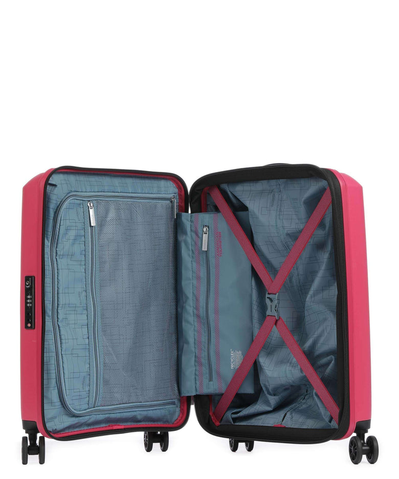 American Tourister Aerostep Spinner (4 wheels) pink flash