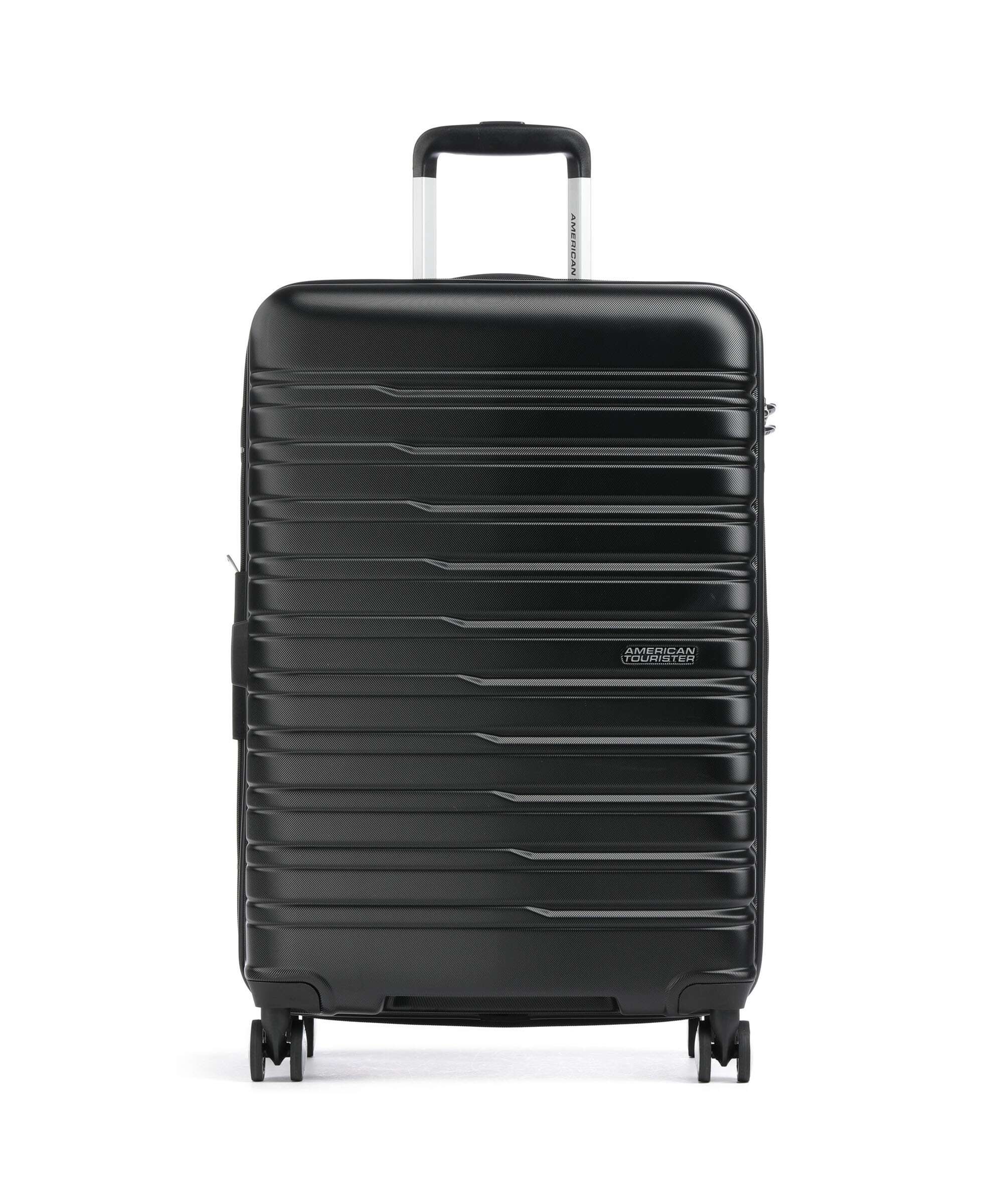 American Tourister Flashline Spinner (4 wheels) shadow black