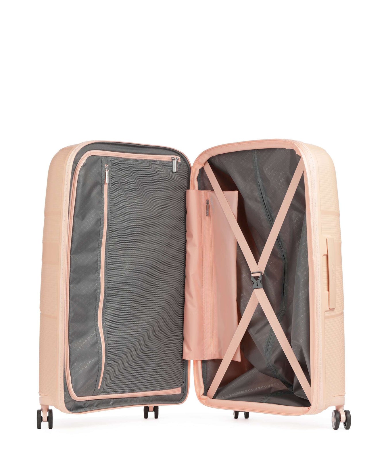 American Tourister Starvibe Spinner (4 wheels) metallic peach