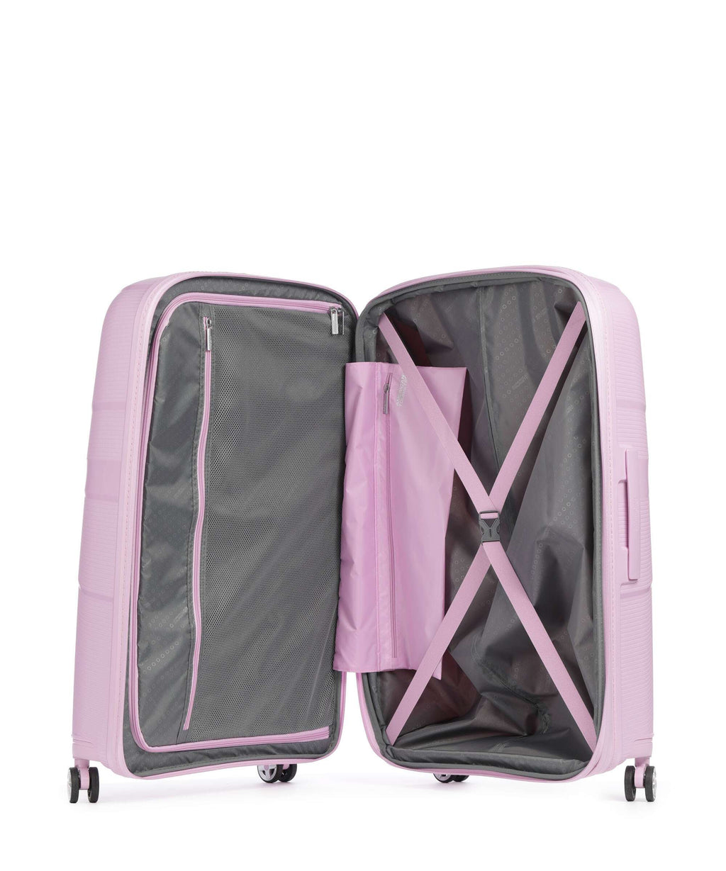 American Tourister Starvibe Spinner (4 wheels) metallic pastel lavender