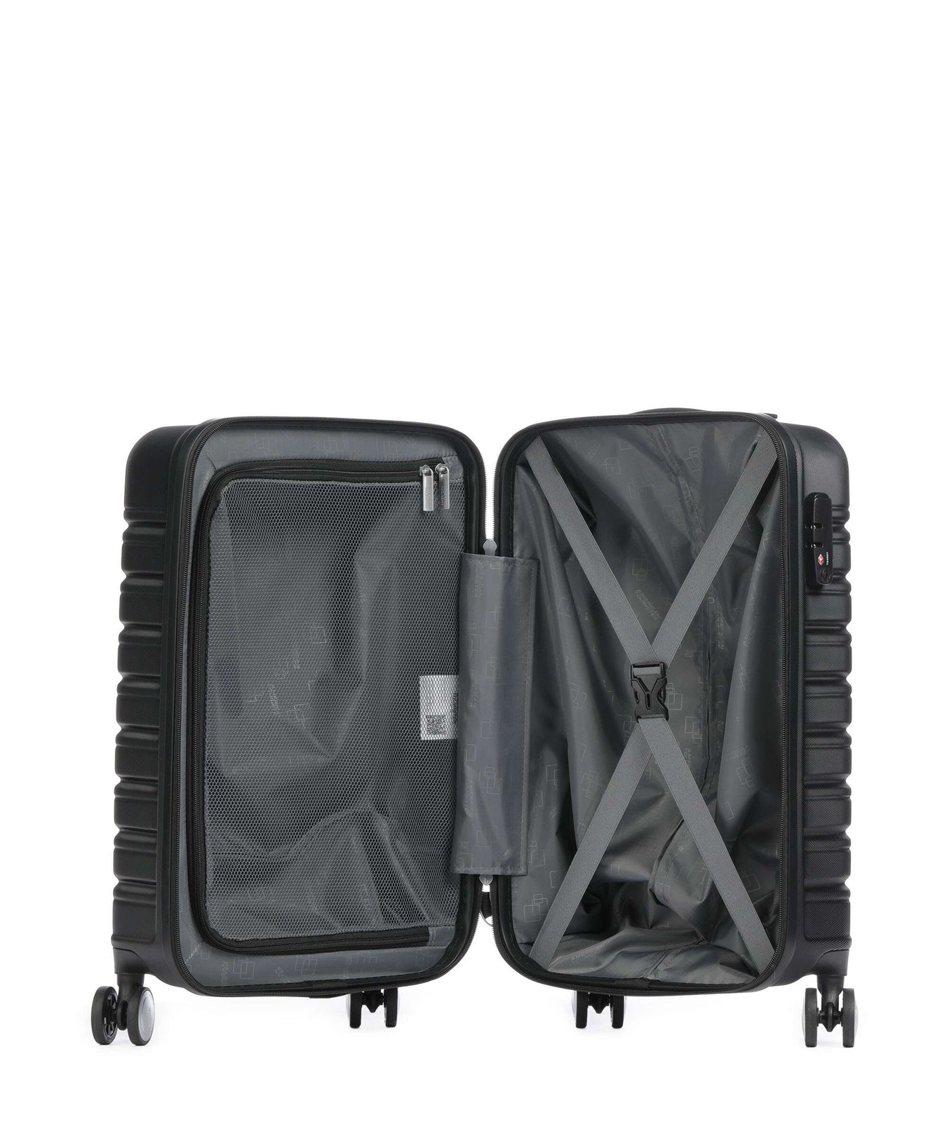 American Tourister Flashline Spinner (4 wheels) shadow black