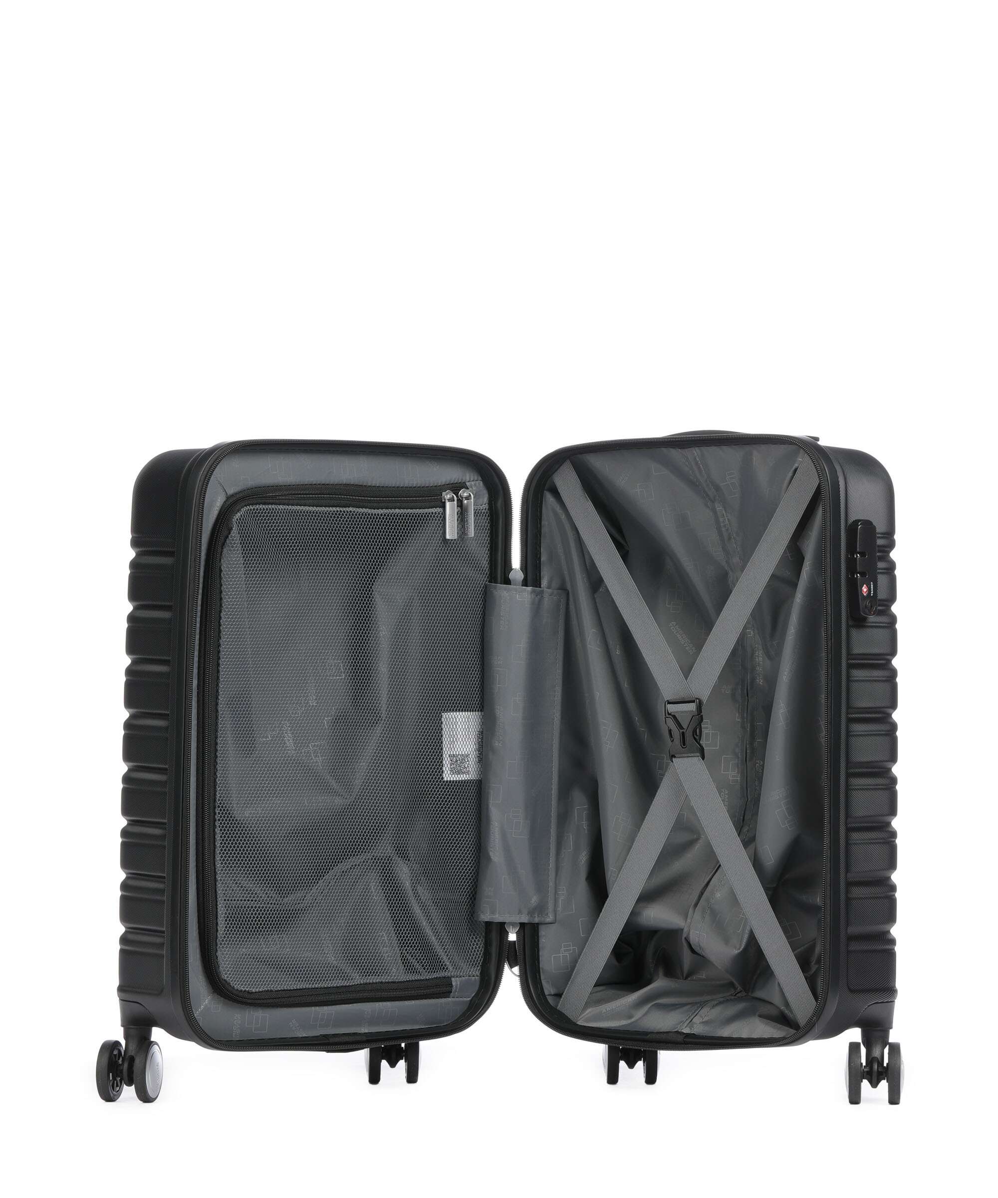 American Tourister Flashline Spinner (4 wheels) shadow black