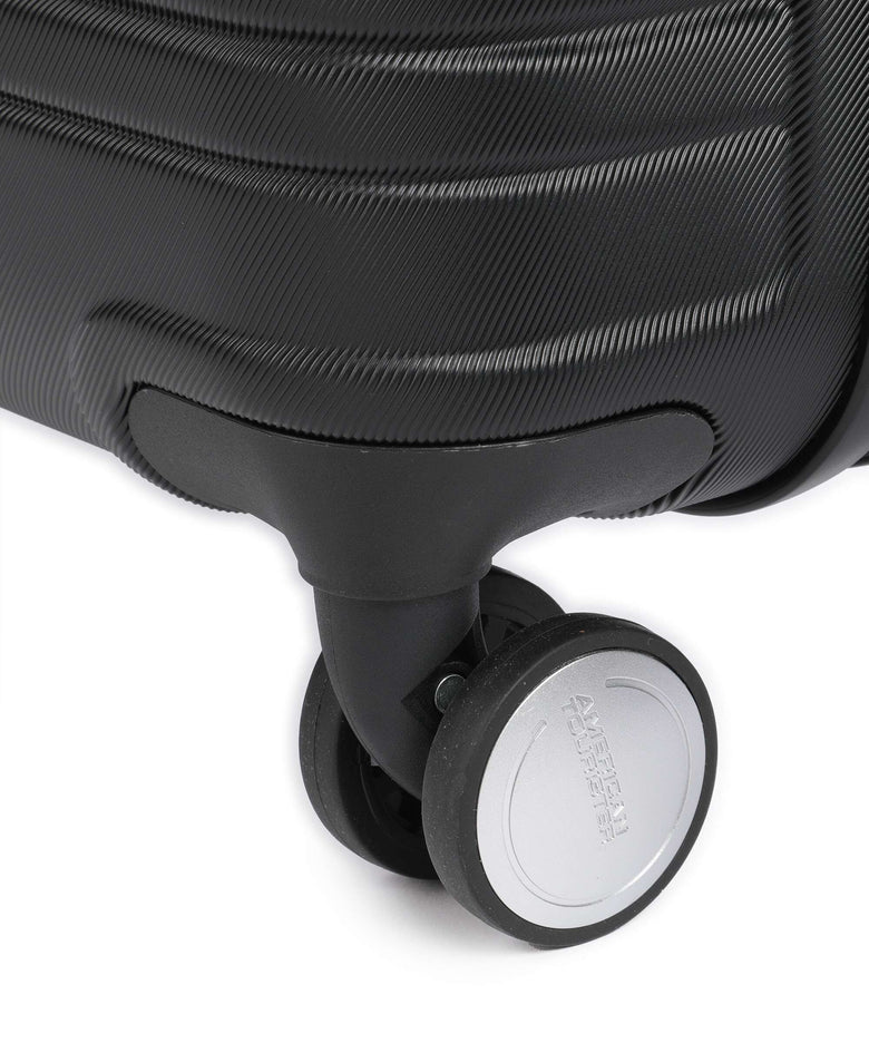 American Tourister Flashline Spinner (4 wheels) shadow black