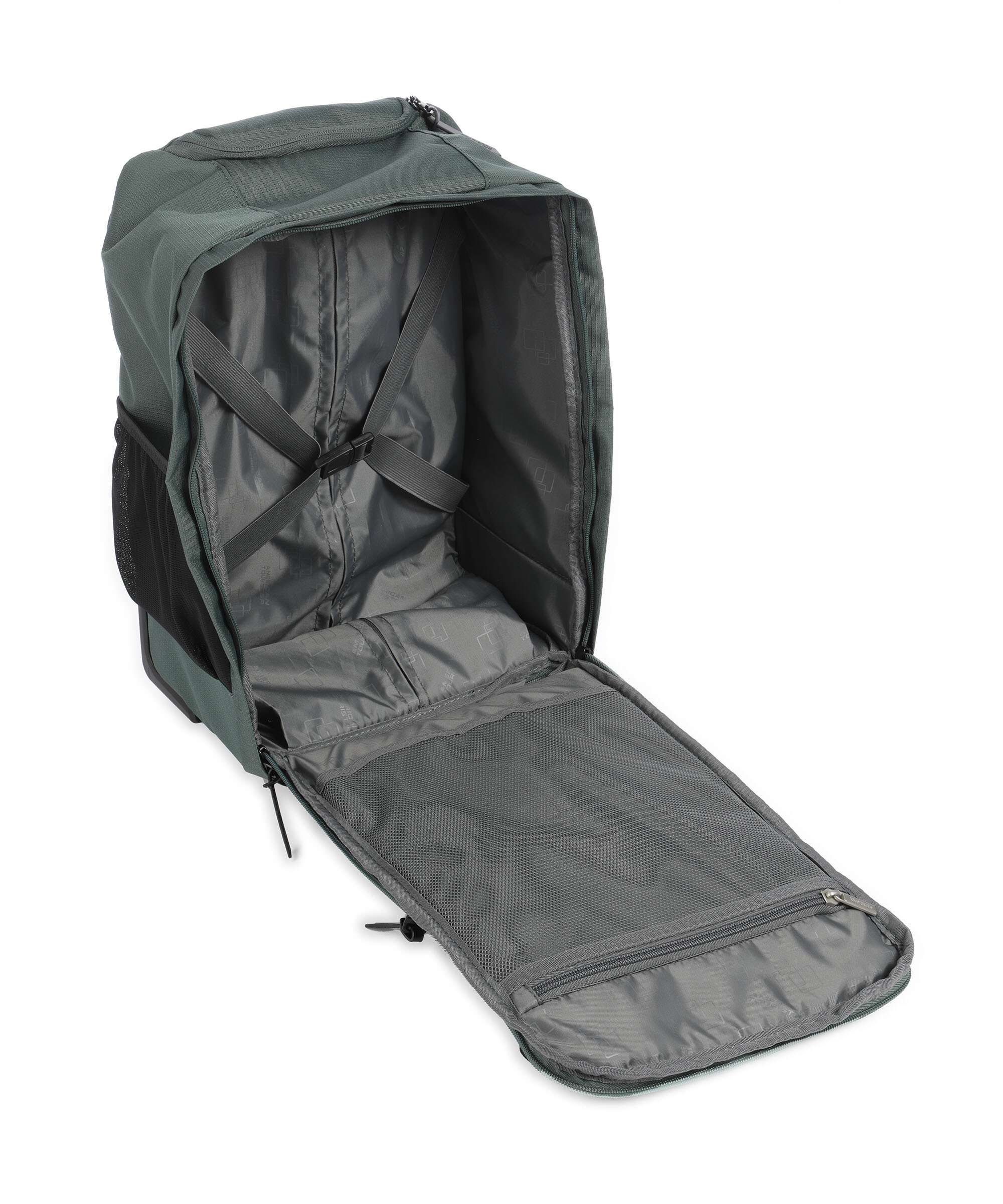 American Tourister Take2Cabin Backpack with wheels dark forest
