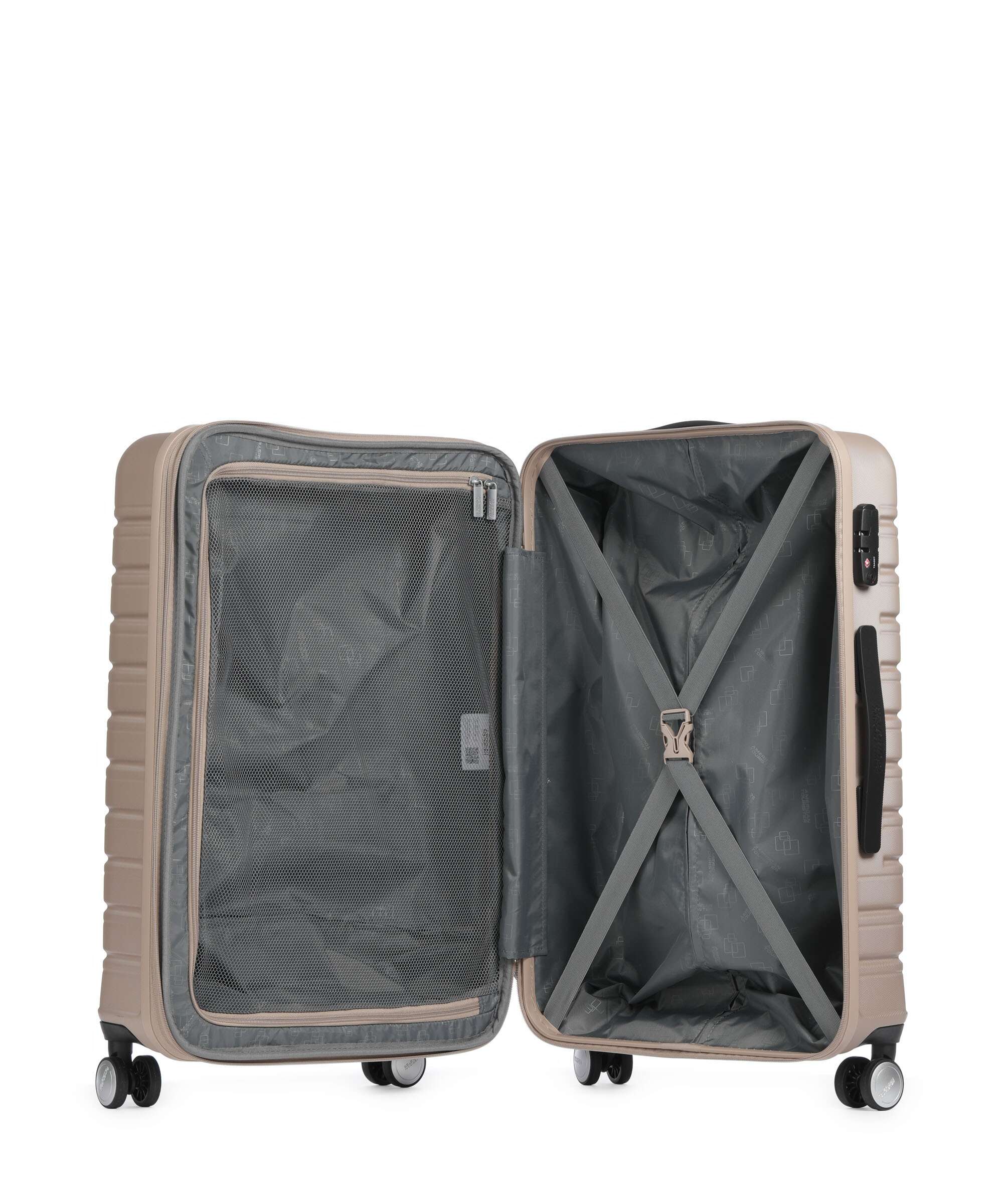 American Tourister Flashline Spinner (4 wheels) ivory gold