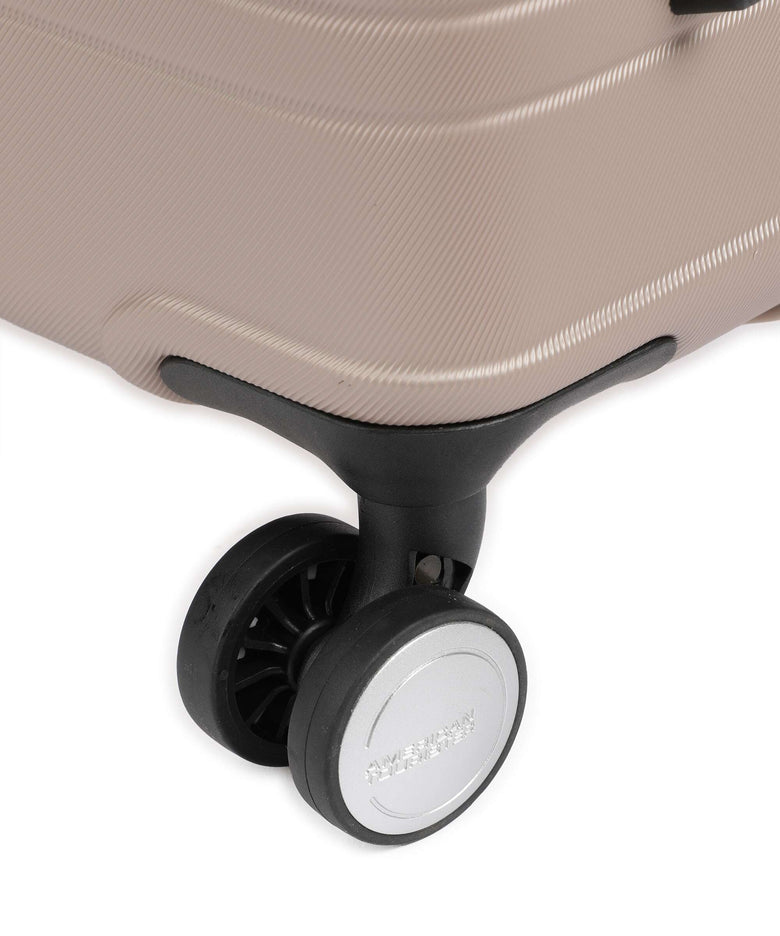 American Tourister Flashline Spinner (4 wheels) ivory gold