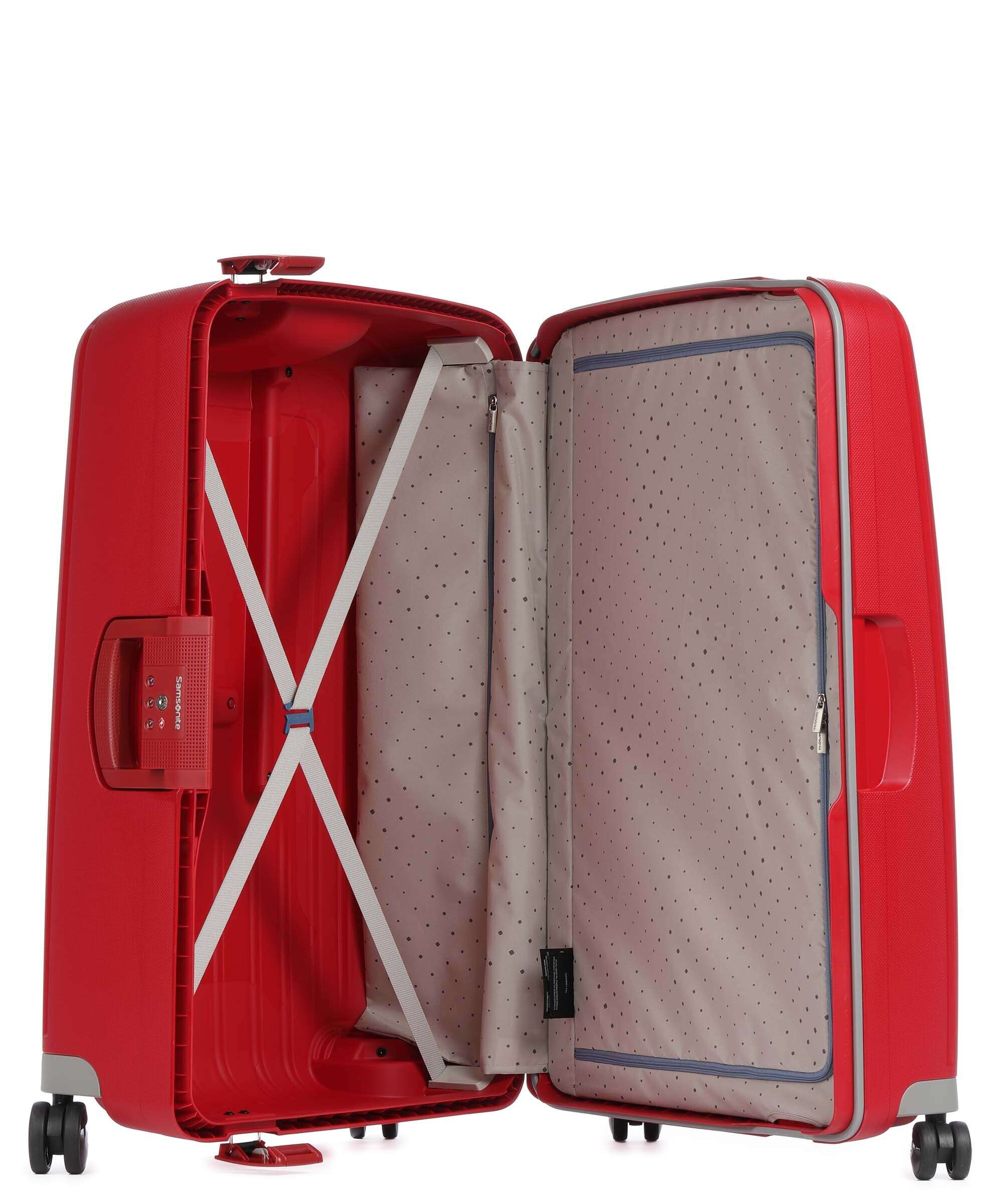 Samsonite S'Cure Spinner (4 wheels) crimson/red