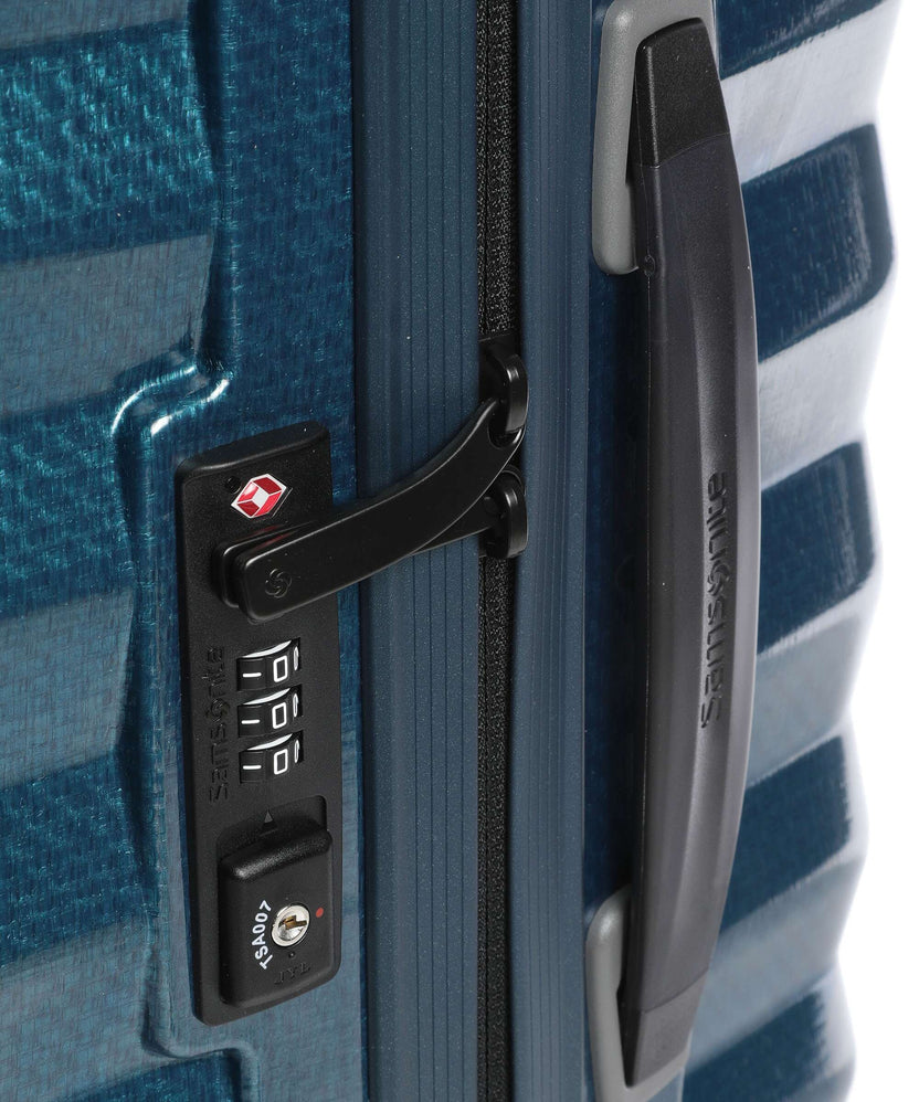 Samsonite Lite-Shock Spinner (4 wheels) petrol blue