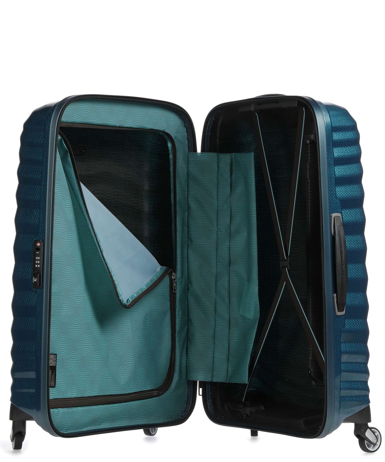 Samsonite Lite-Shock Spinner (4 wheels) petrol blue
