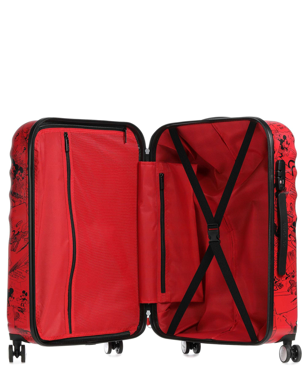 American Tourister Wavebreaker Disney Spinner (4 wheels) mickey comics red