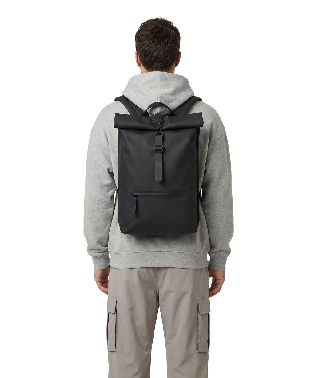 Rains Rolltop backpack black