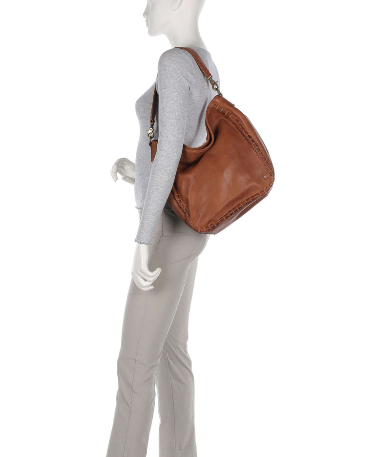 Depeche Tailors Stitch Shoulder bag cognac
