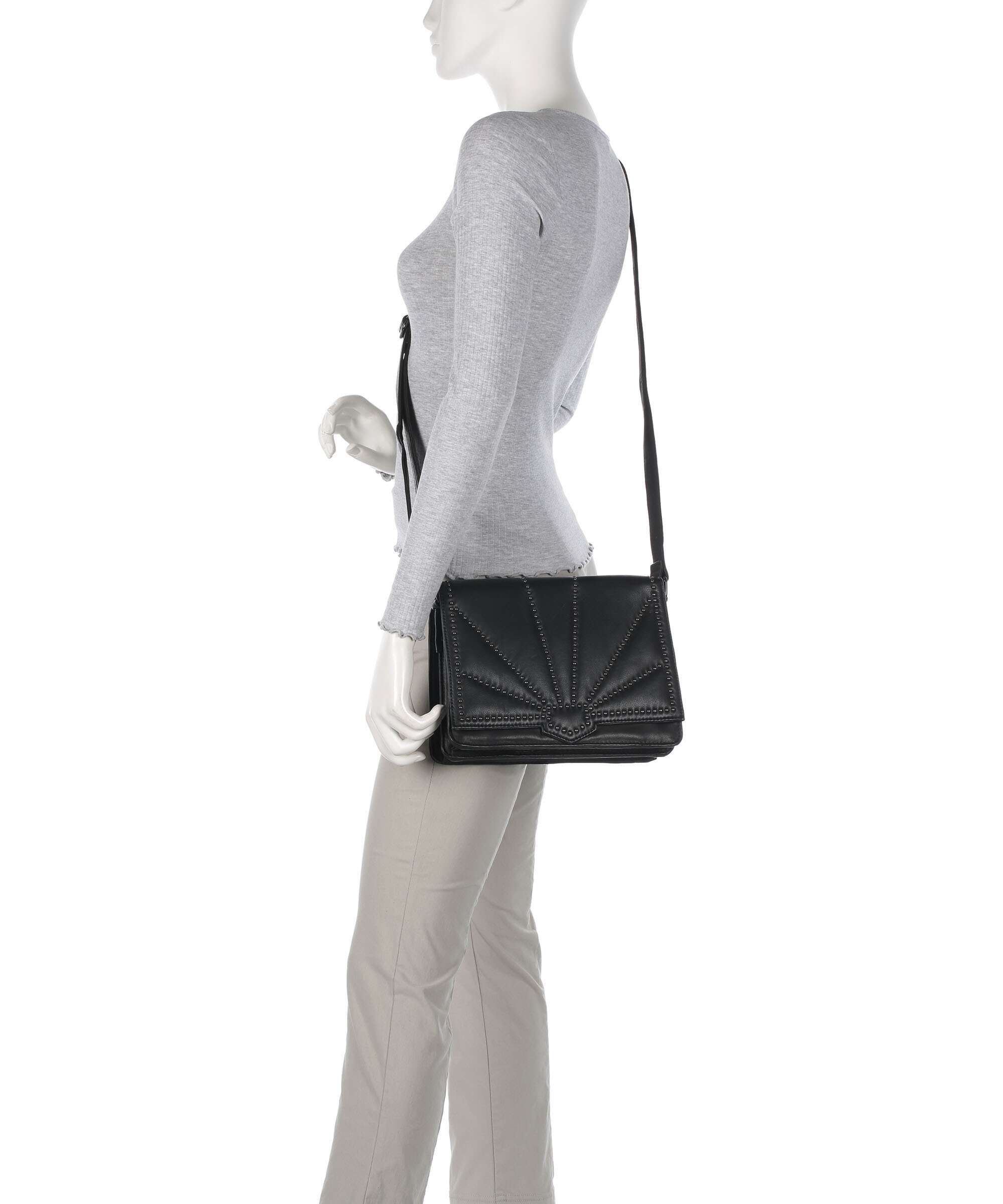 Depeche Night Stories Crossbody bag black/gun metal