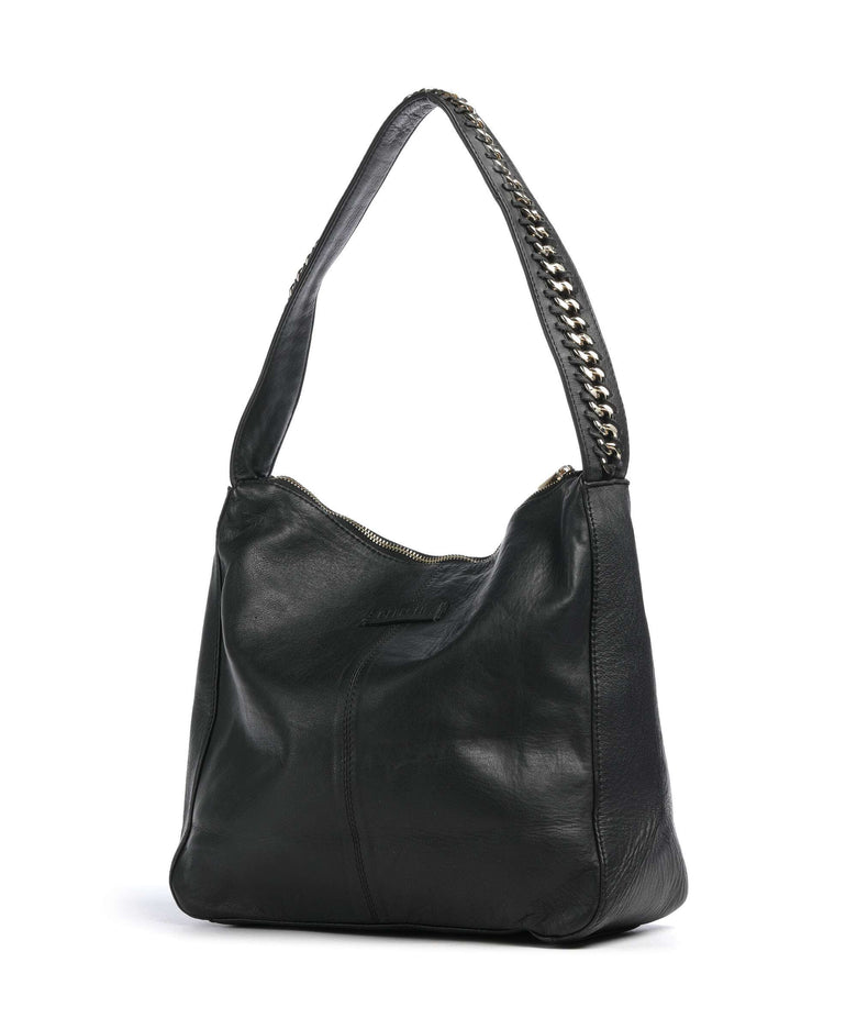 Depeche Gold Casino Hobo bag nero
