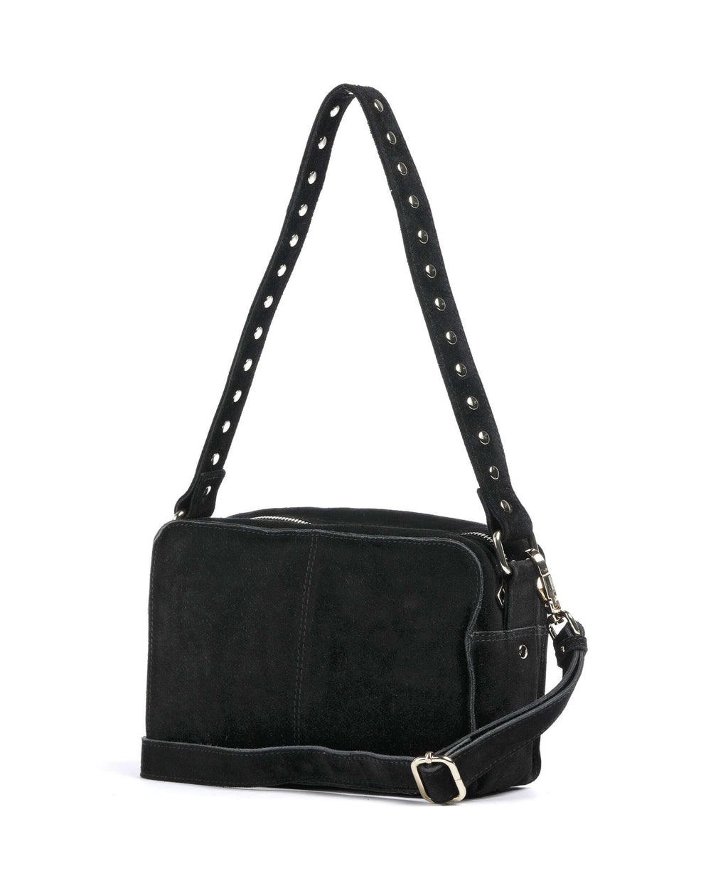 Núnoo Suede Ellie Shoulder bag black
