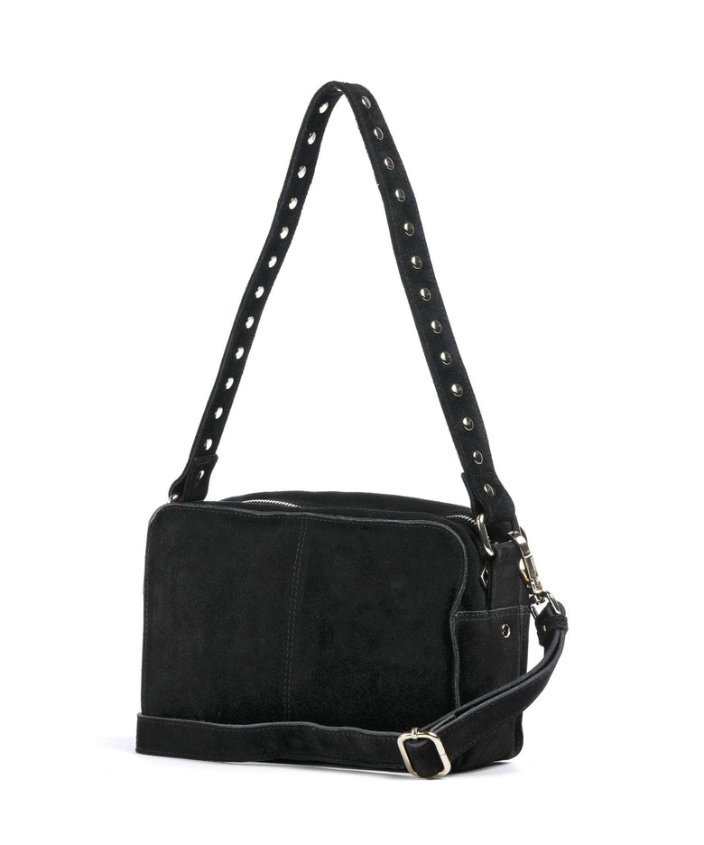 Núnoo Suede Ellie Shoulder bag black