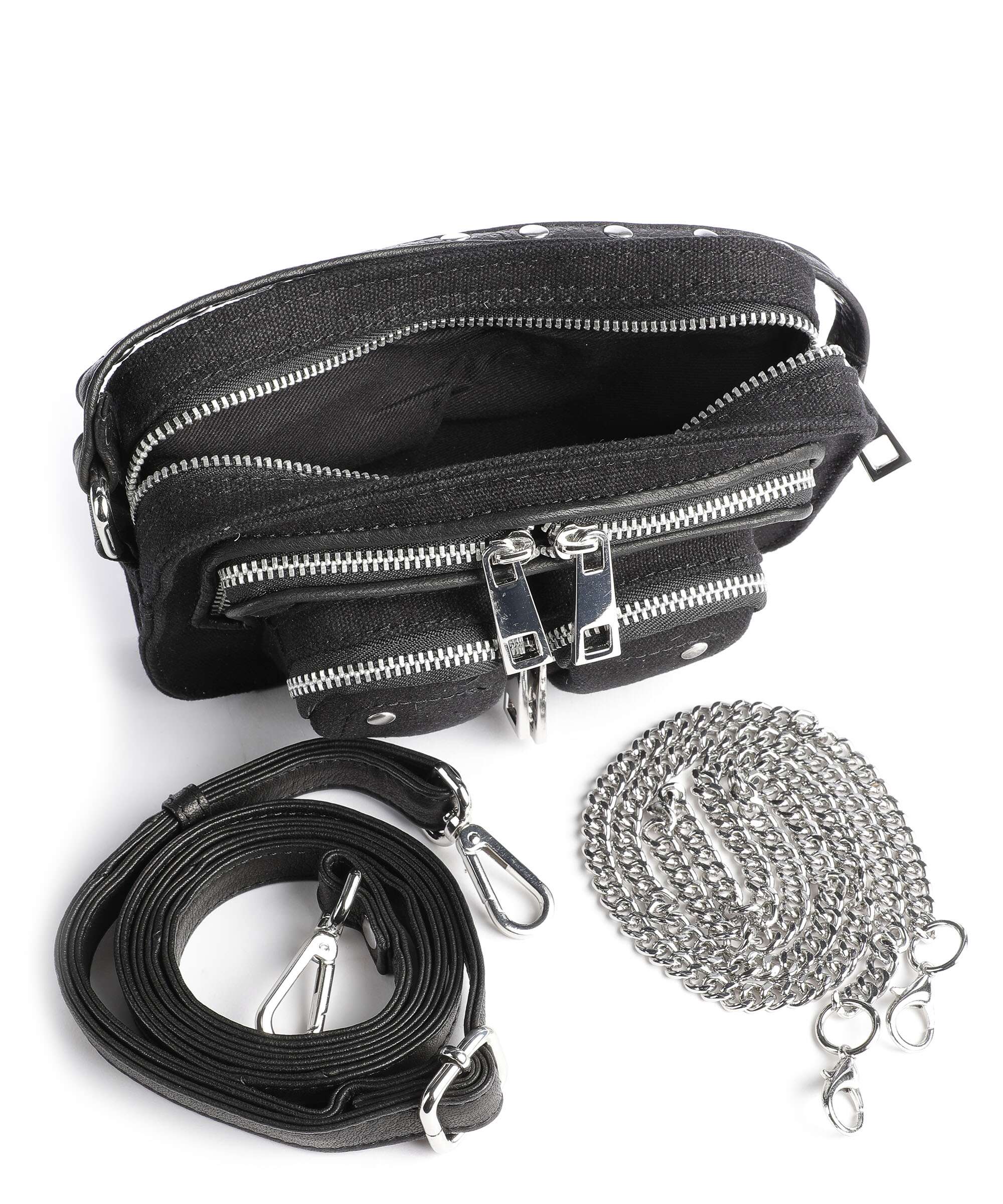 Núnoo Recycled Canvas Helena Crossbody bag black