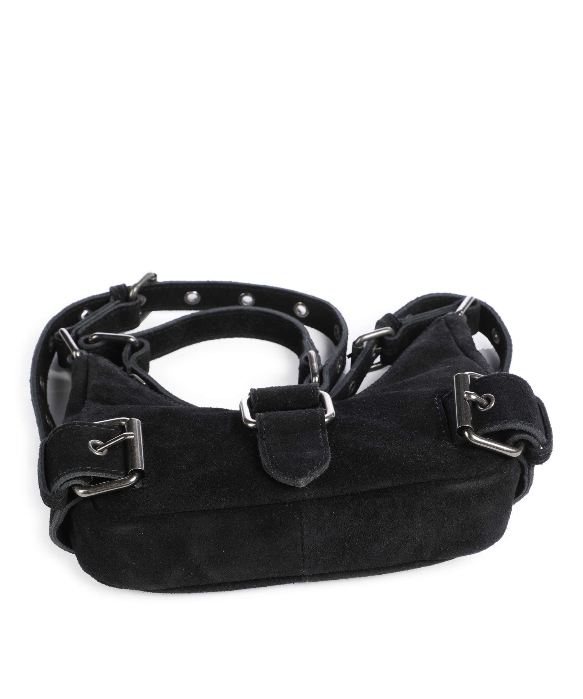 Núnoo Suede Palma Shoulder bag black