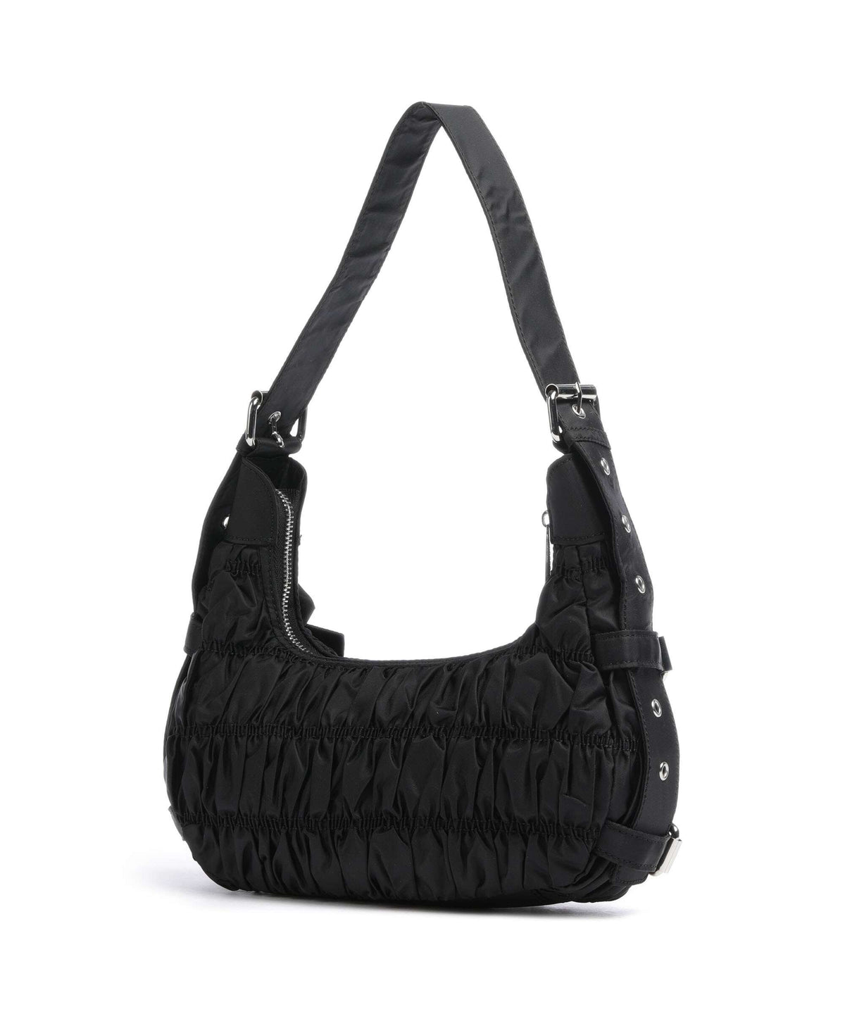 Núnoo Recycled Nylon Alaska Hobo bag black