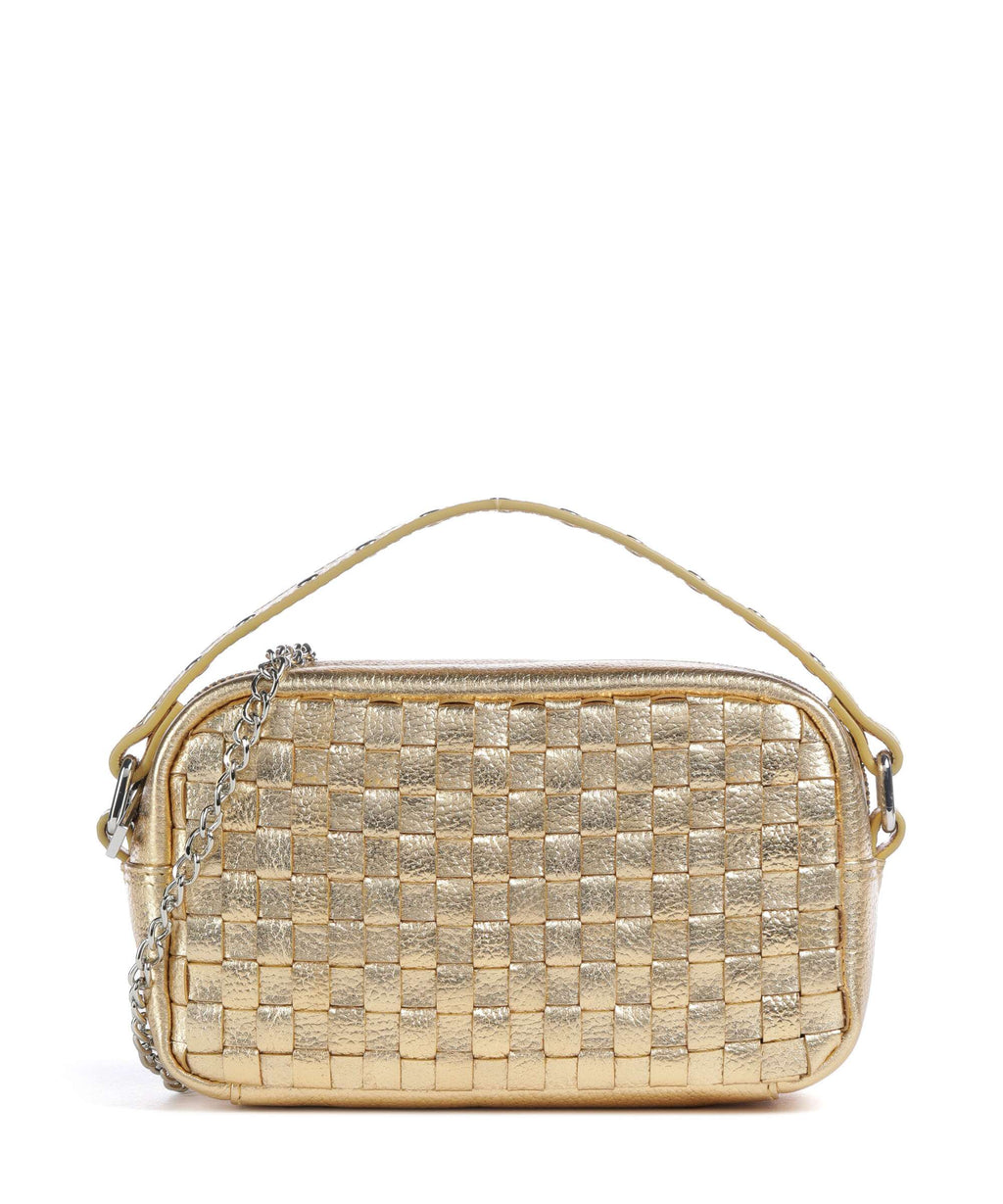 Núnoo Metallic Lyra Crossbody bag light gold