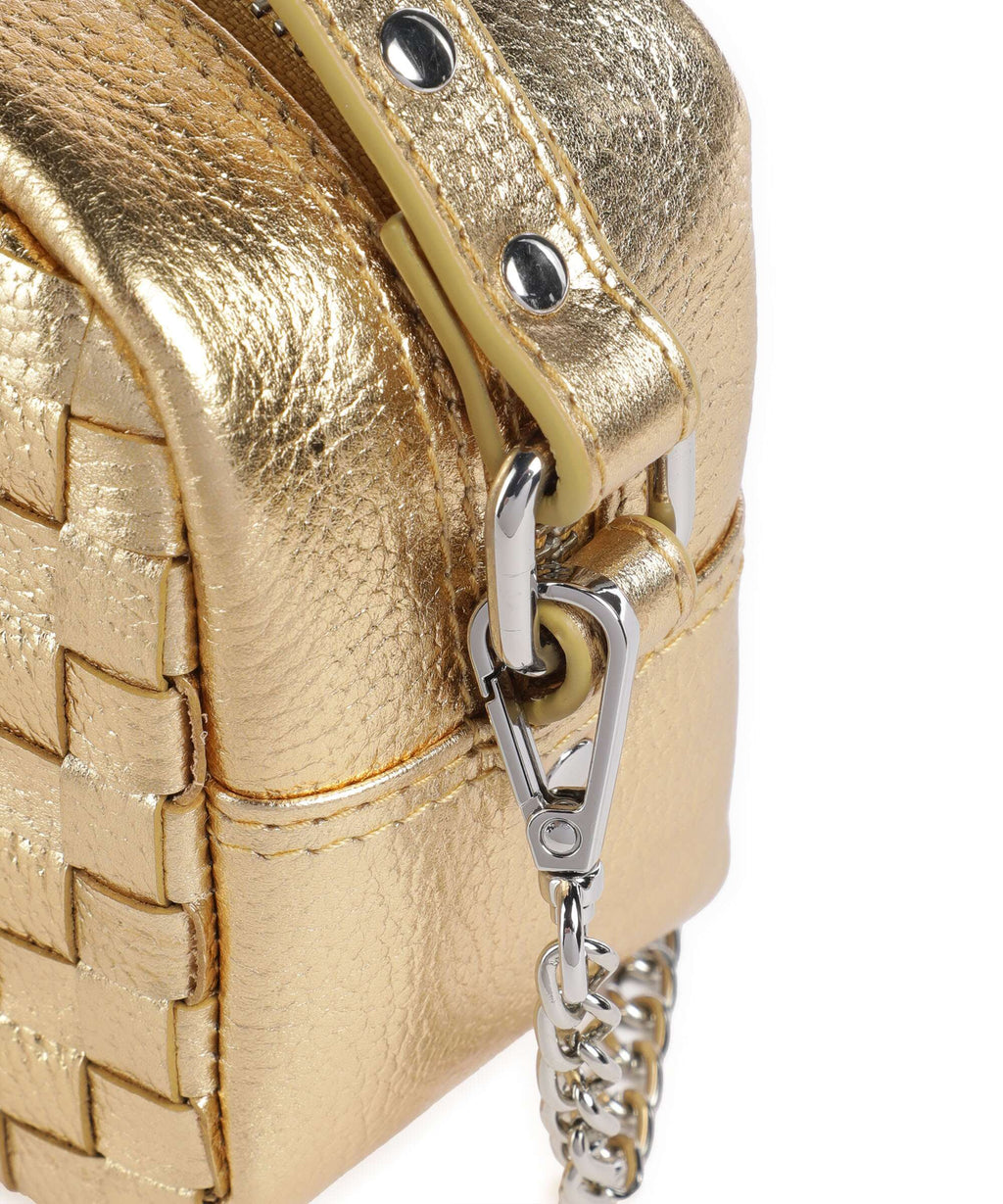 Núnoo Metallic Lyra Crossbody bag light gold