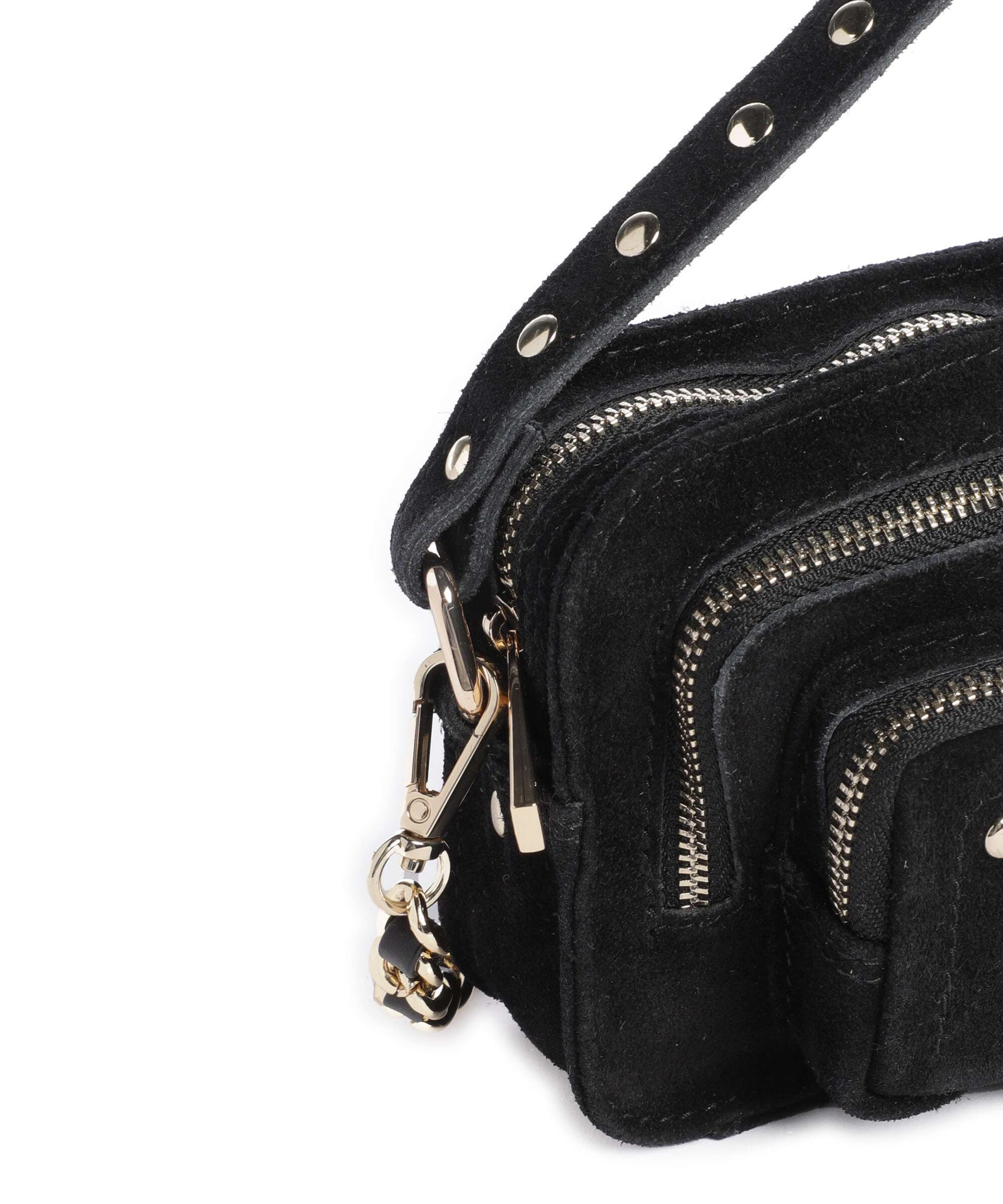 Núnoo Suede Helena Crossbody bag black
