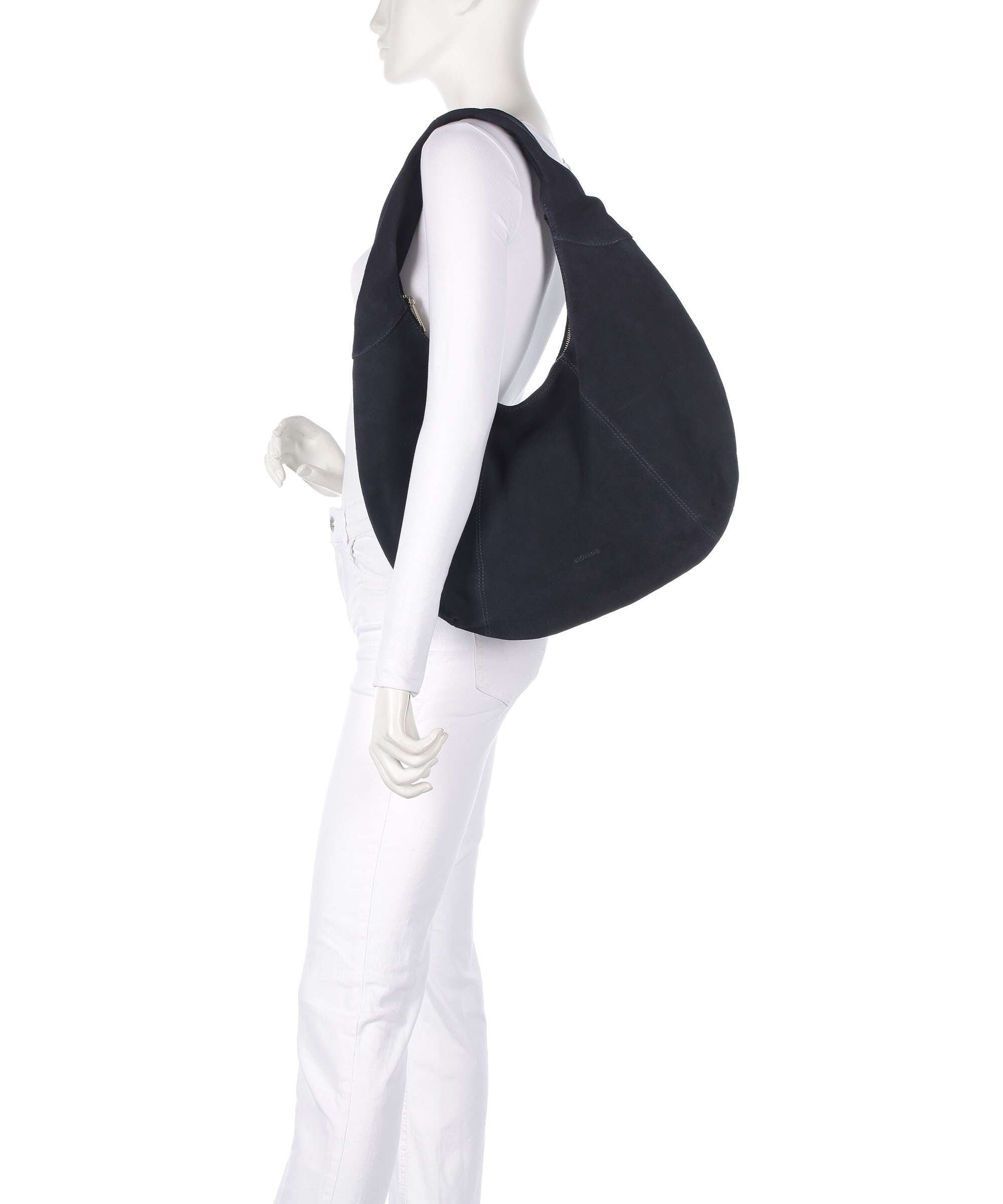 Núnoo Suede Gabi Hobo bag navy