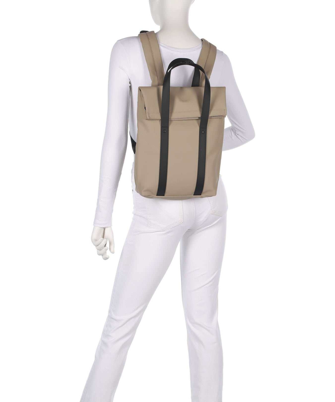 Rains 2 Way Mini Backpack bag beige