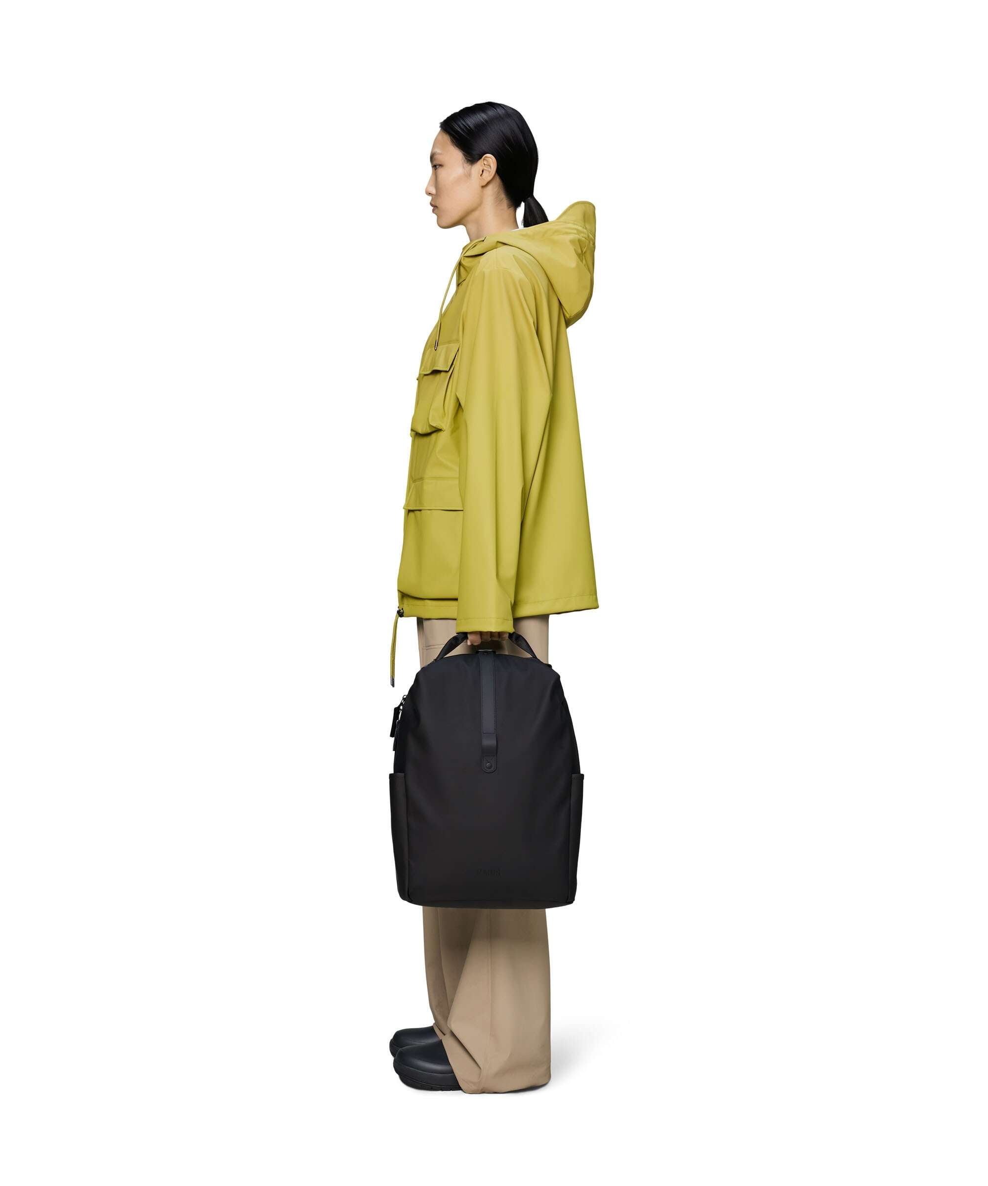 Rains Clip Front Backpack black