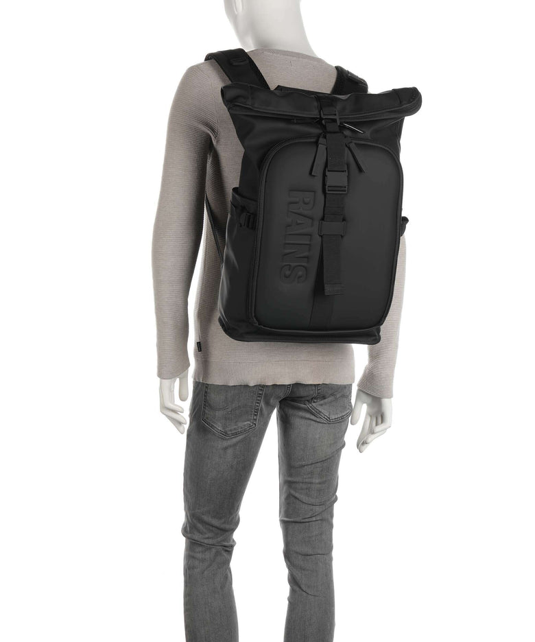 Rains Texel Moulded Rolltop backpack well