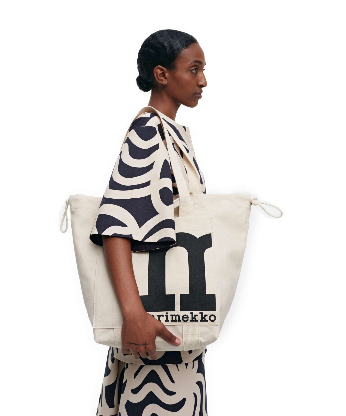 Marimekko Solid Mono City Tote bag cotton