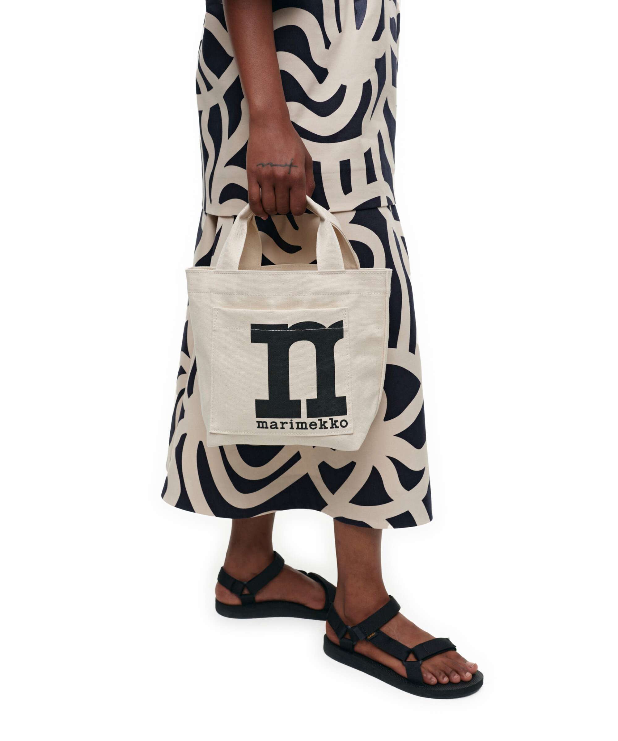 Marimekko Mono Solid Mini Handbag cotton