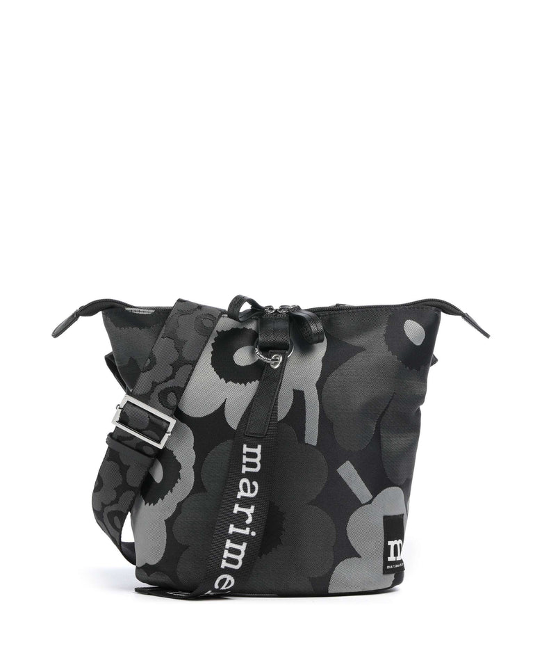 Marimekko Carry All Unikko Crossbody bag grey/dark grey/black