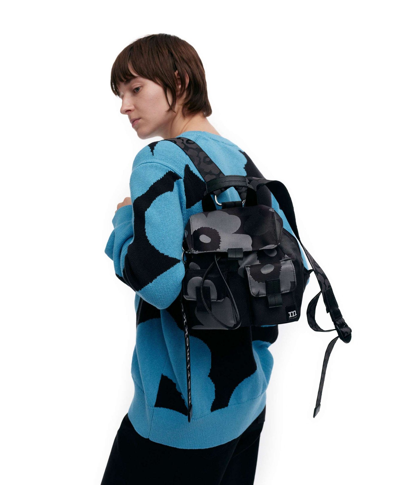 Marimekko Unikko Everything S Backpack grey/dark grey/black