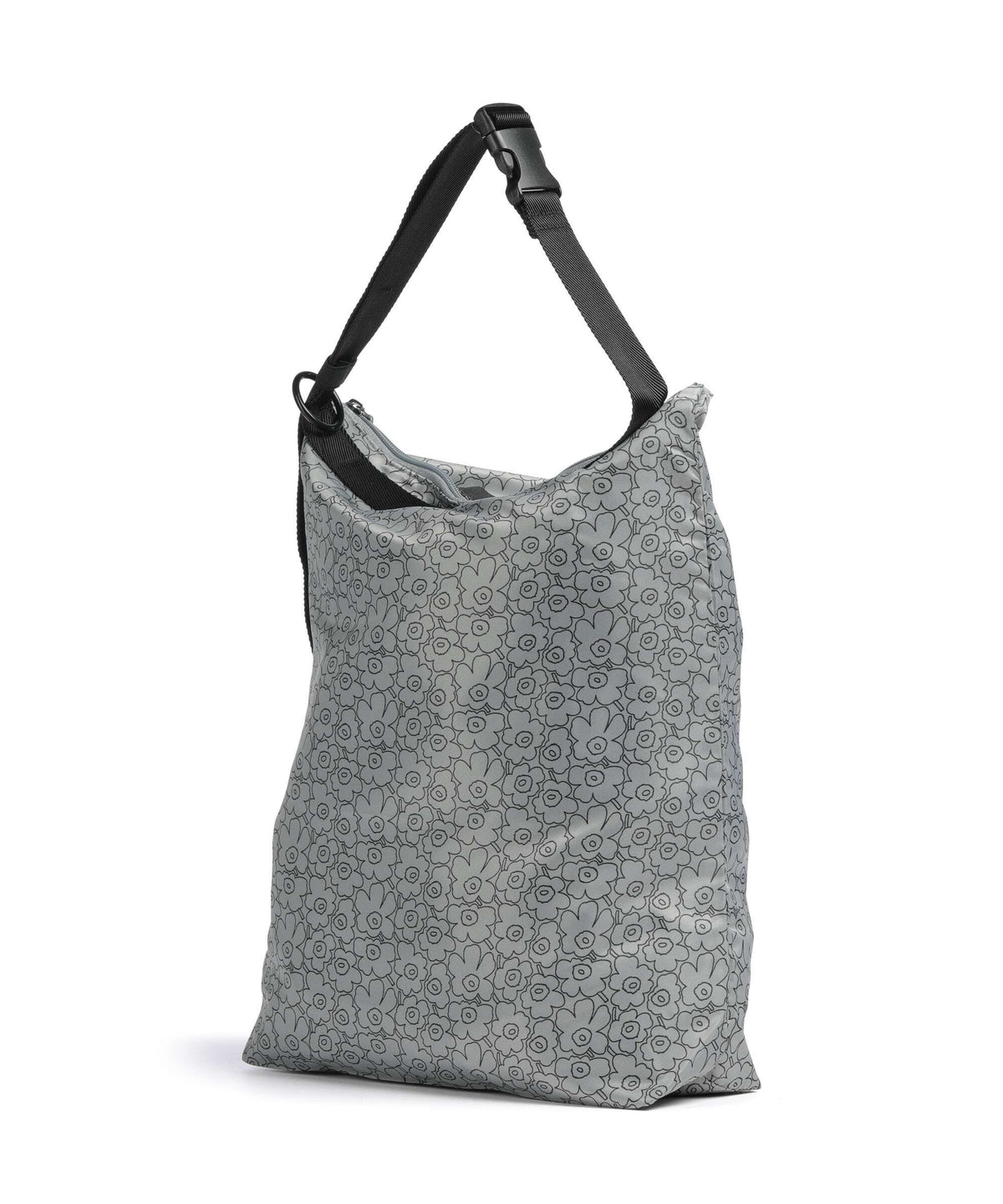 Marimekko Unikko Piirto Neat M Hobo bag grey/black