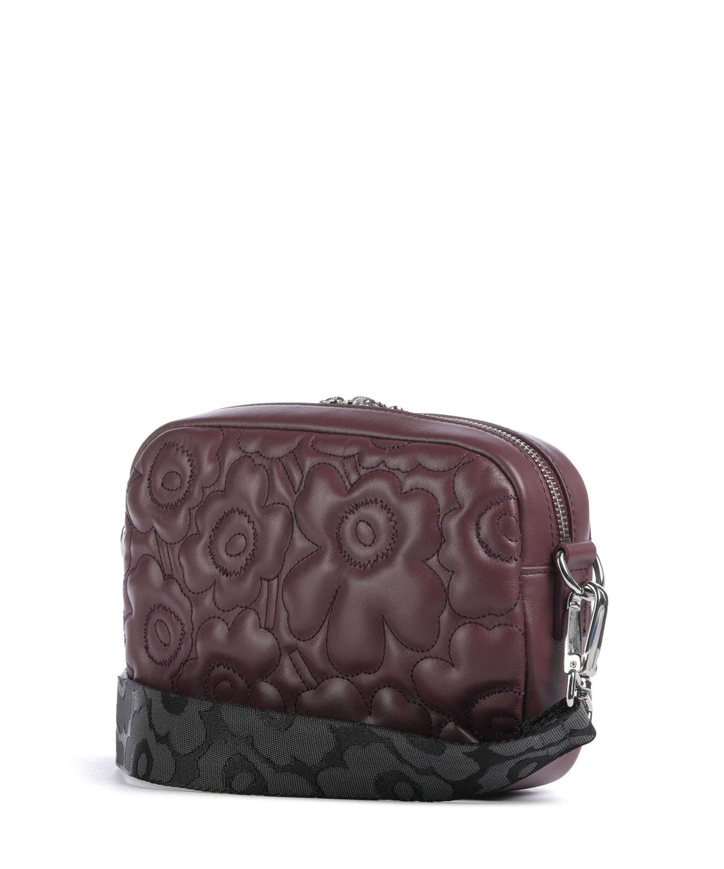 Marimekko Gratha Soft Unikko Crossbody bag wine red